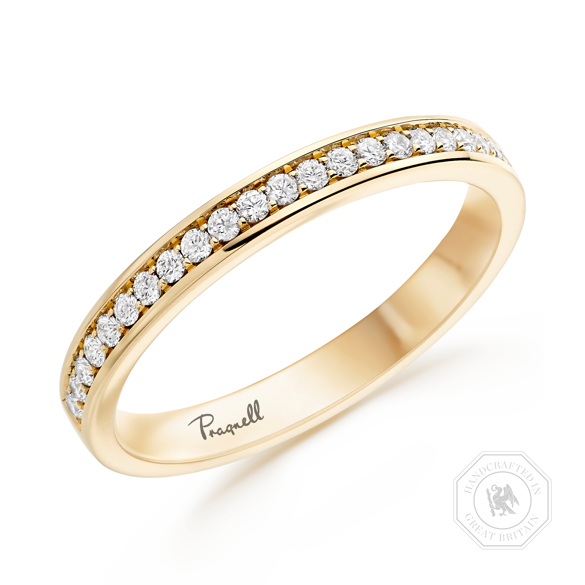 Brilliant Cut Diamond Half Eternity Ring Brilliant Cut, Half Eternity, Thread Set_1