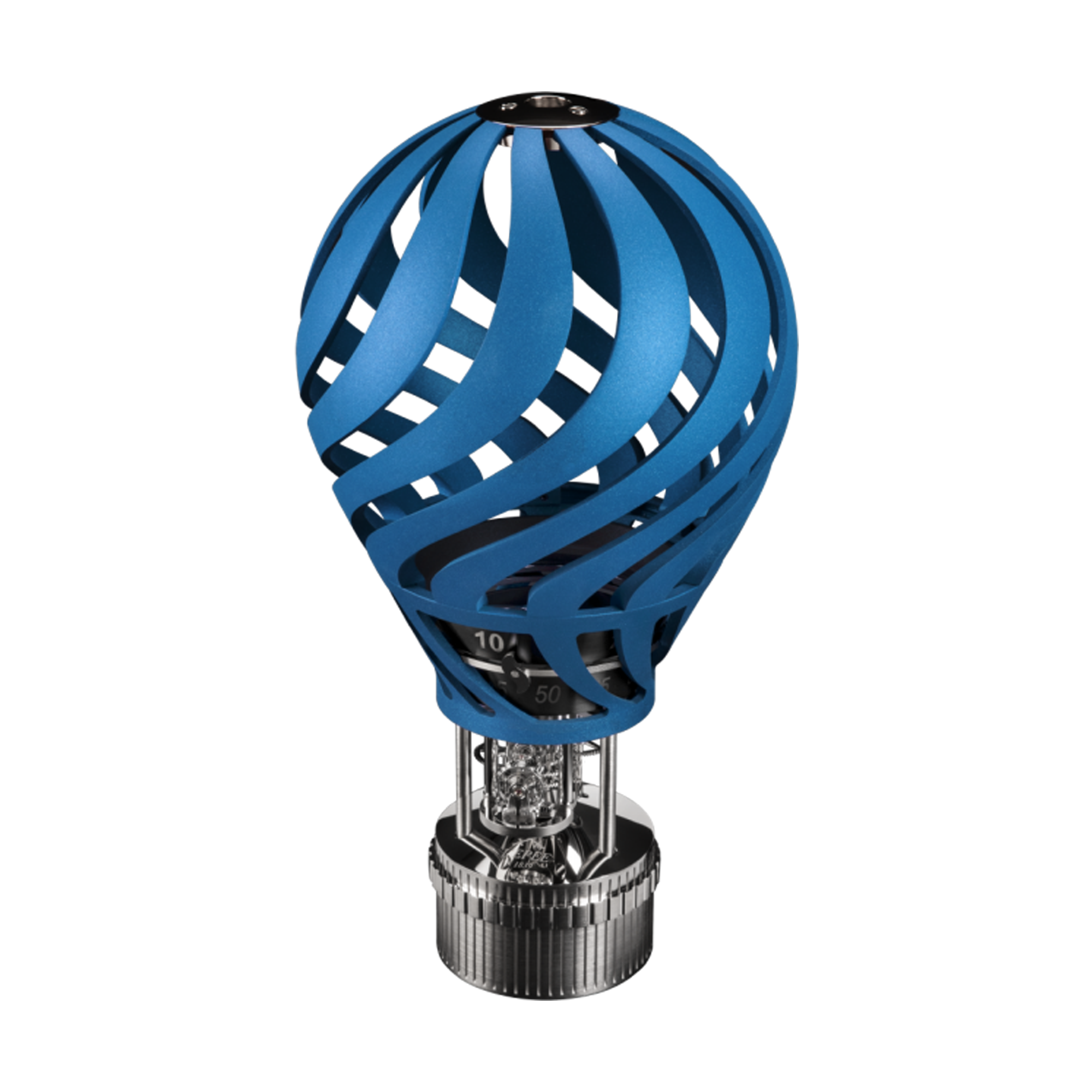 L’Epée Hot Air Balloon Clock Stainless Steel & Palladium_1