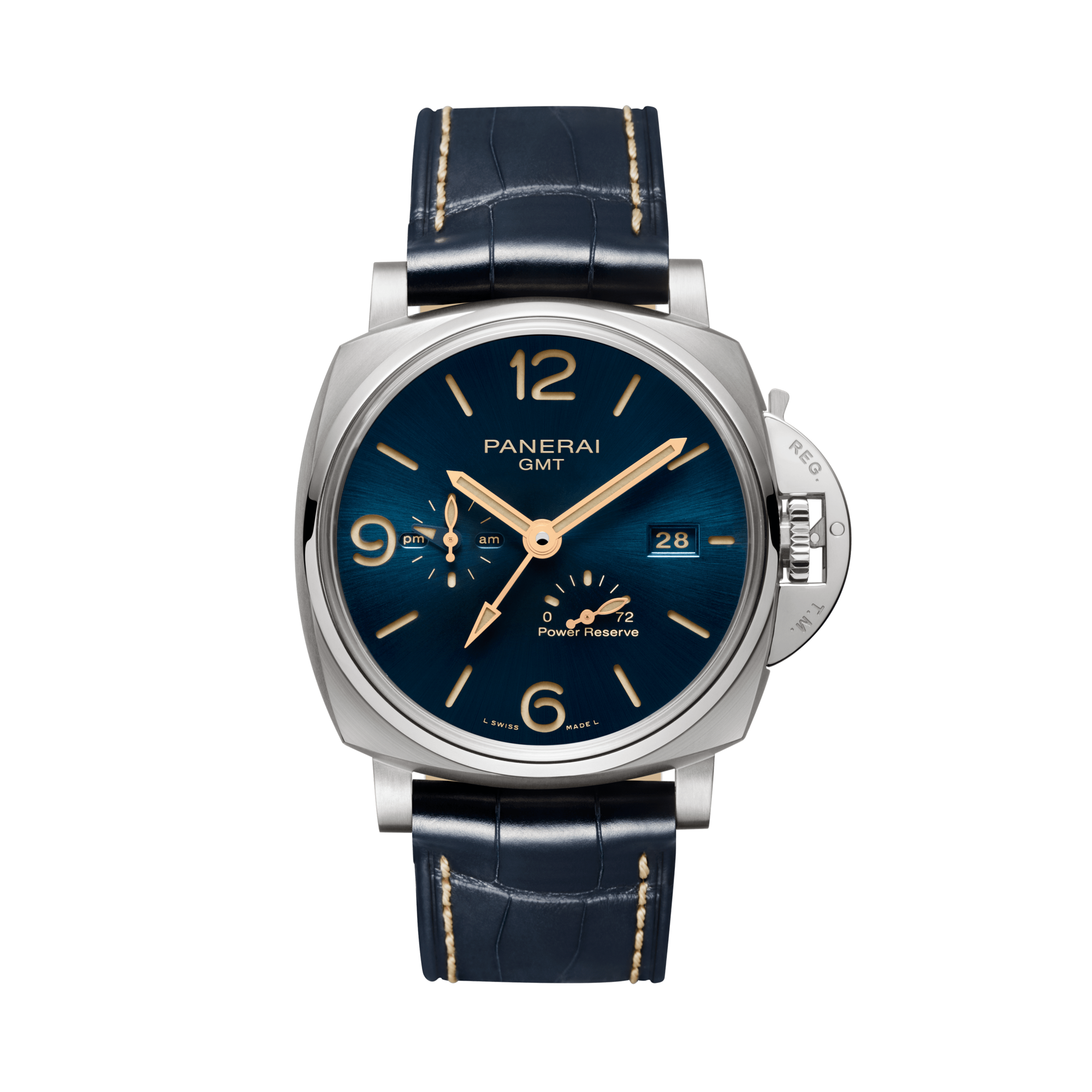 Luminor Due GMT Power Reserve - 45mm Blue Dial, Arabic/Baton Numerals_1