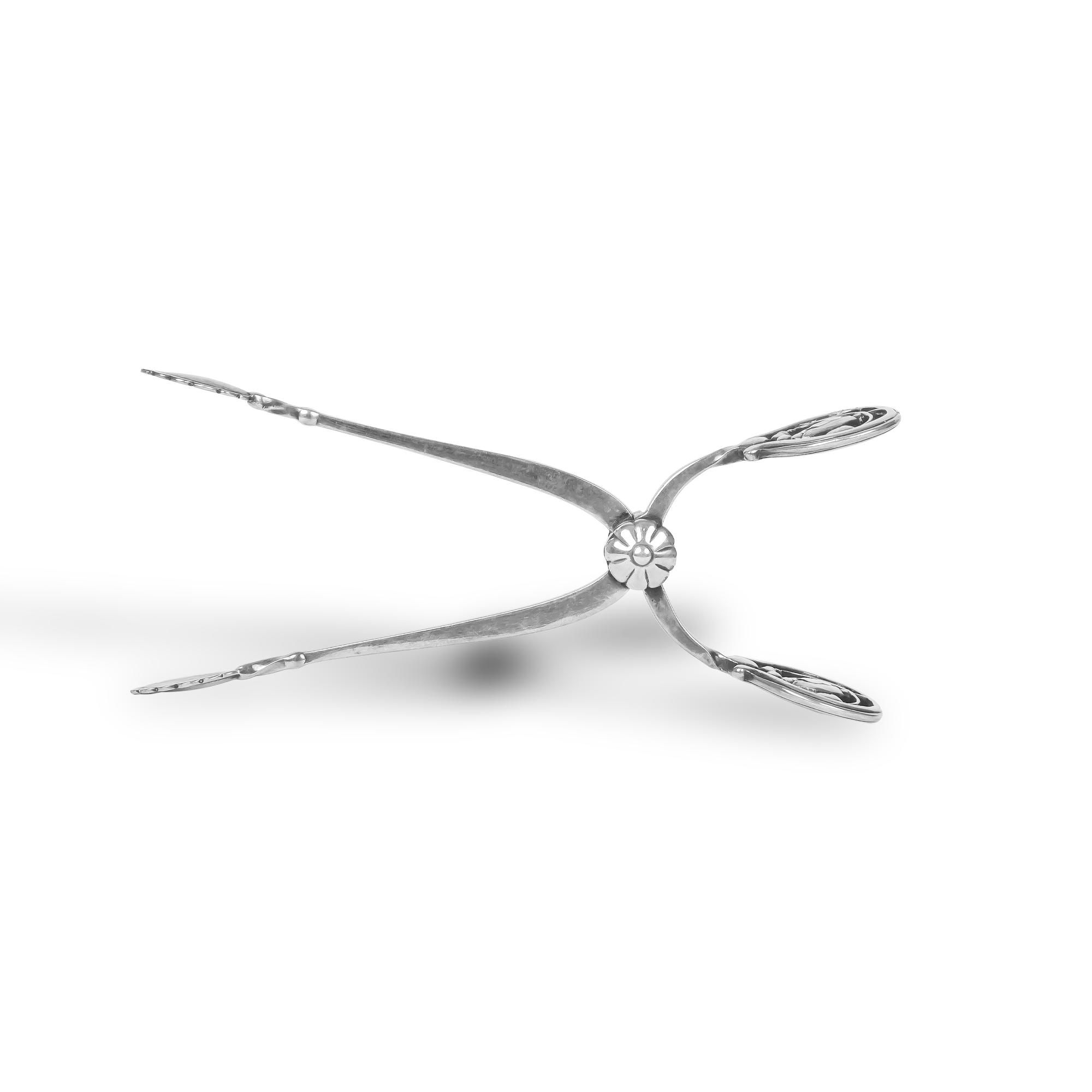 Silver George VI Pair of Sugar Tongs _2