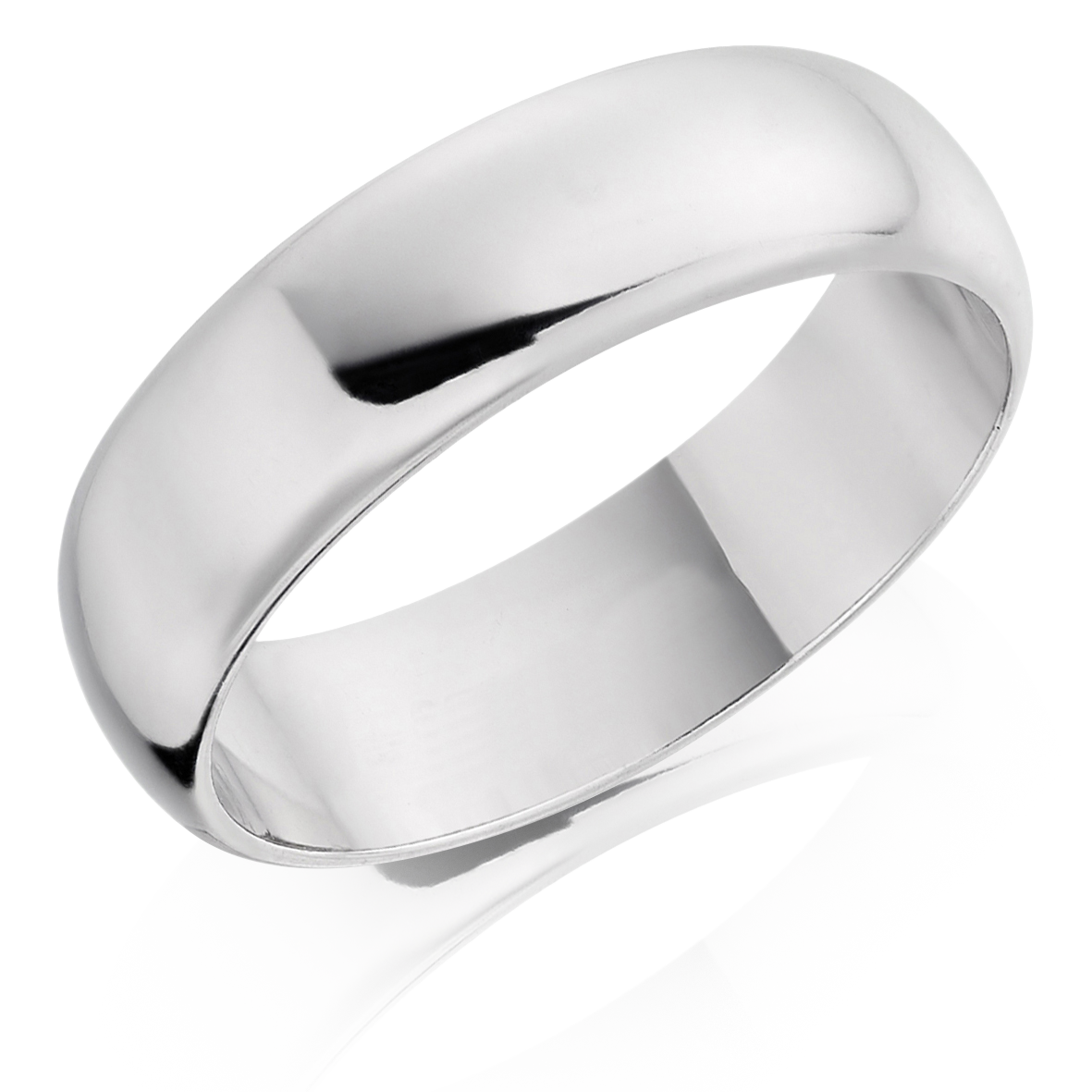 6mm D-Shape Wedding Ring _1