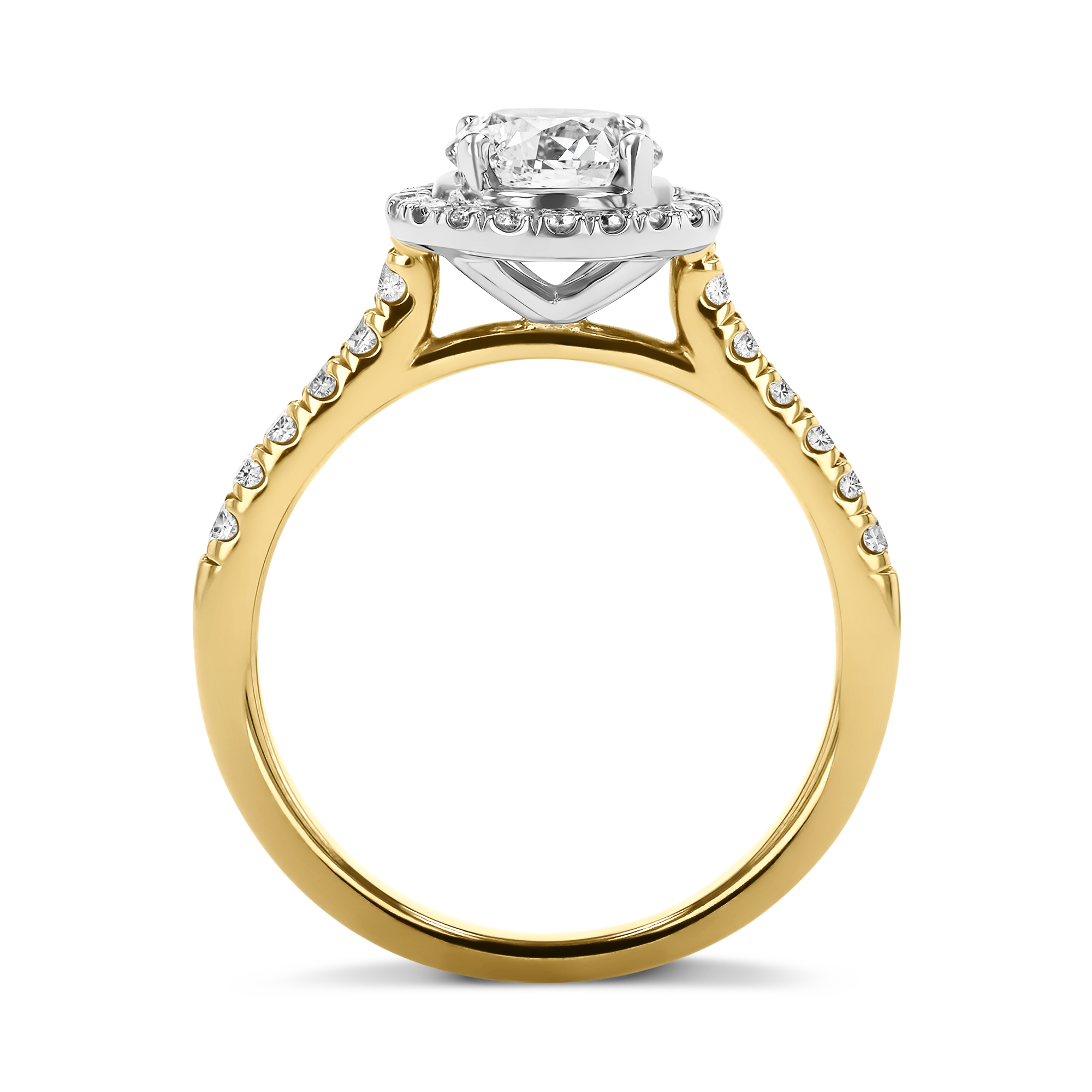 Celestial 0.40ct Brilliant Cut Diamond Cluster Ring Brilliant cut, Claw set_3