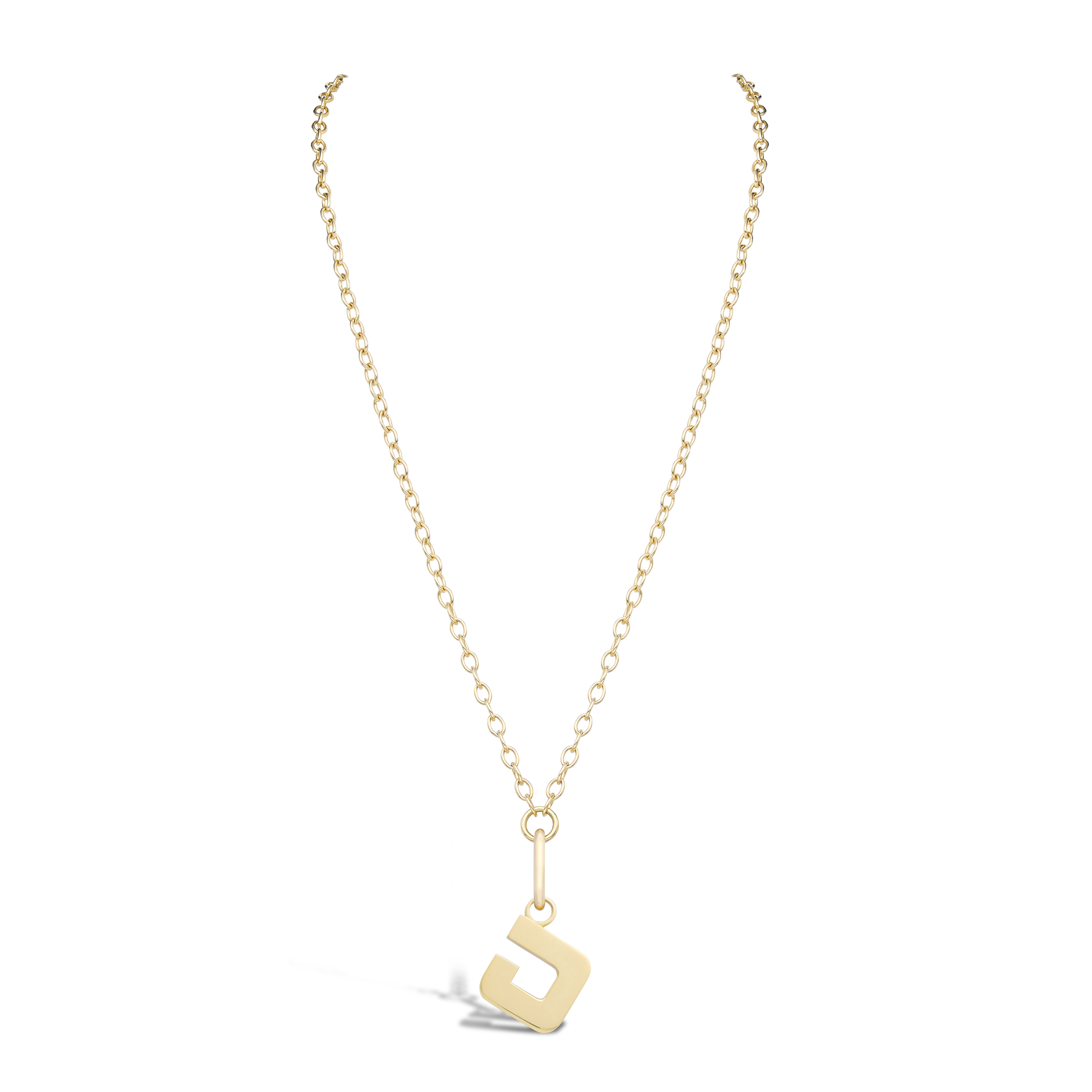 Letter J Pendant Charm _2