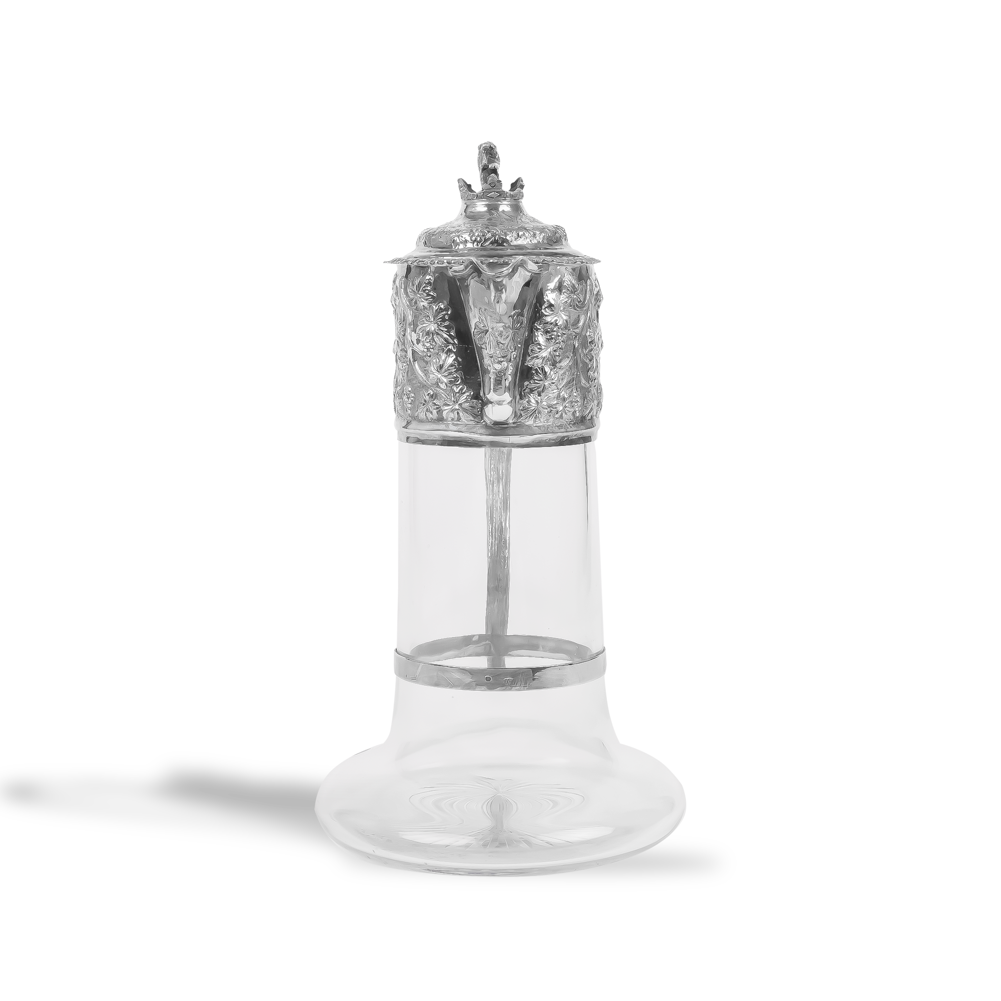 Silver Victorian Mounted Claret Jug Hallmarked London_3