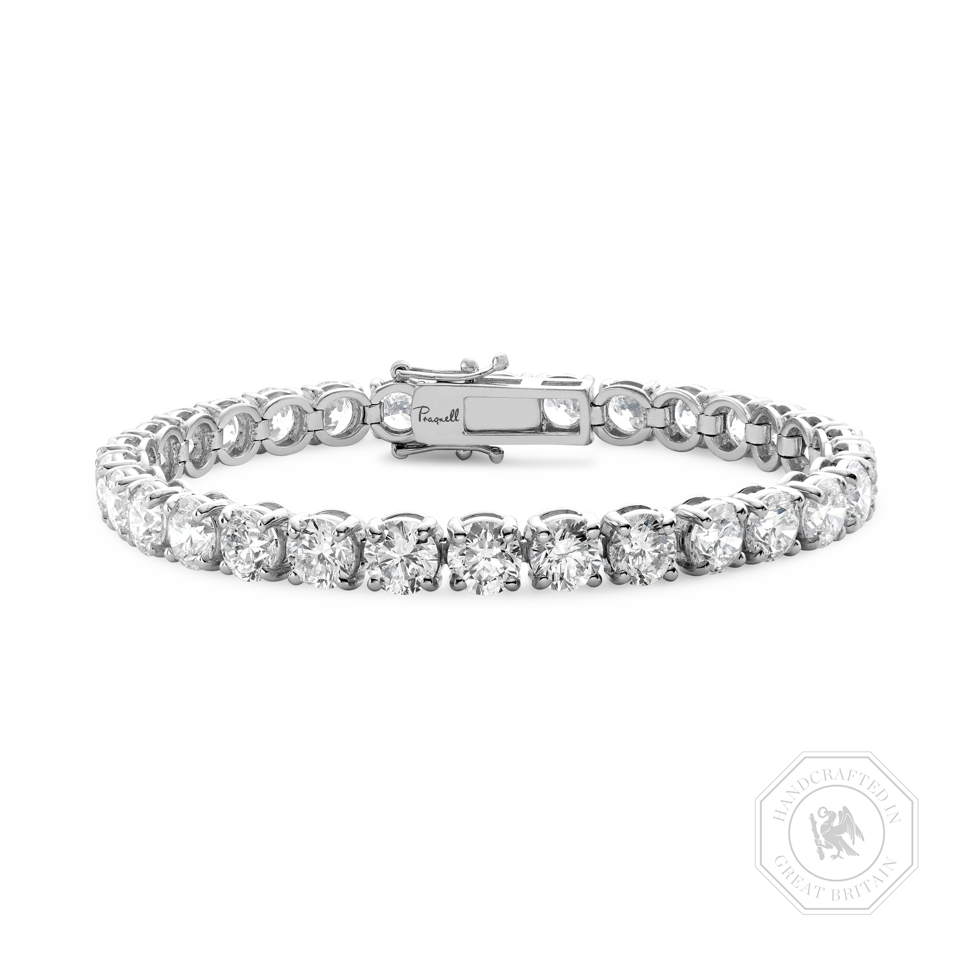 Diamond Line Bracelet Brilliant cut, Claw set_1
