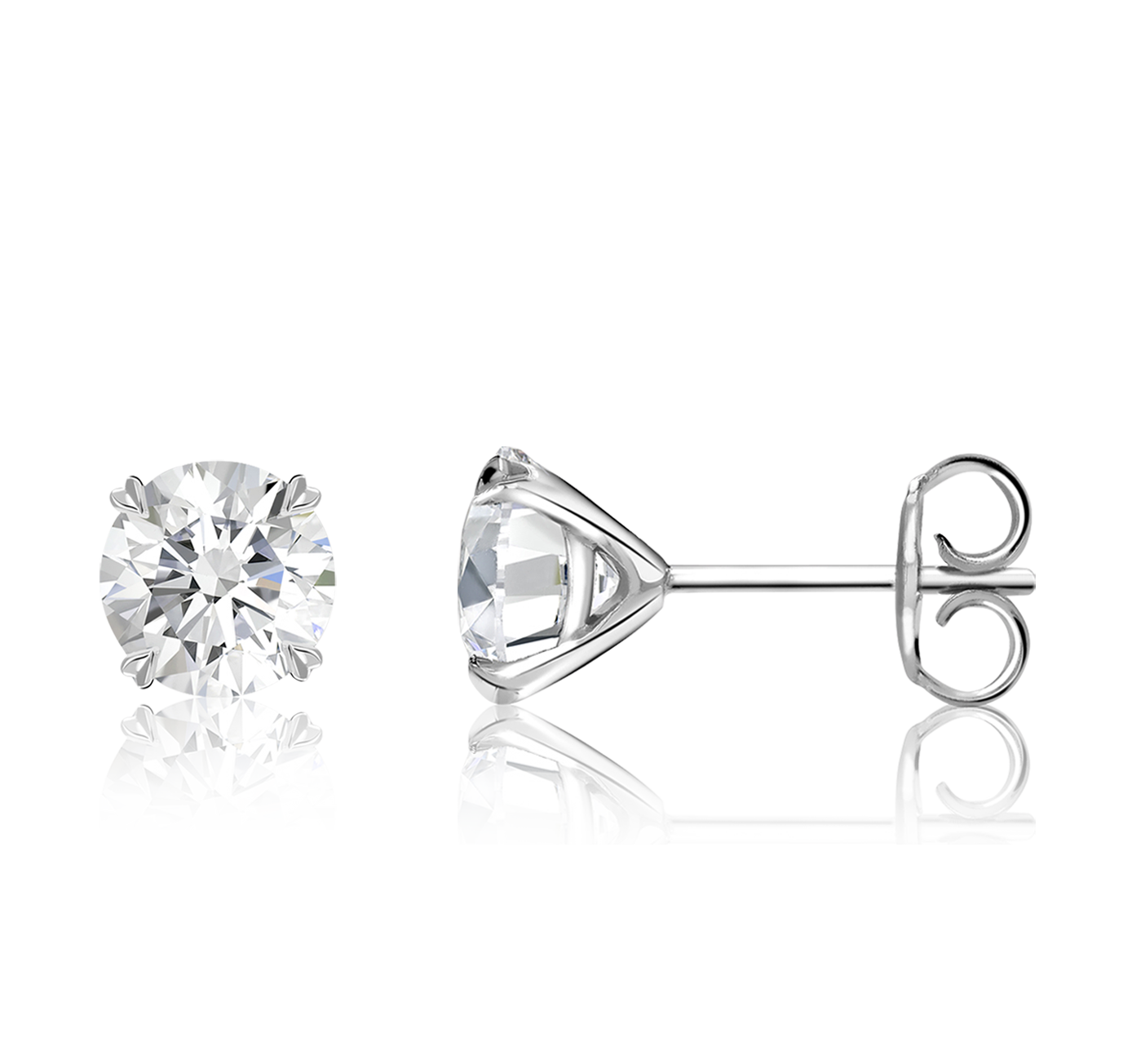Windsor 1.20ct Diamond Stud Earrings Brilliant cut, Claw set_2