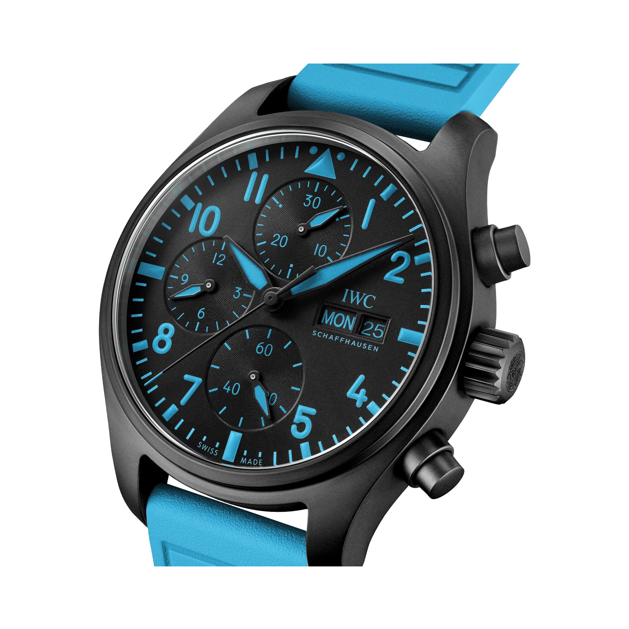 IWC Pilot’s Chronograph 41 George Russell 41.9mm, Black Dial, Arabic Numerals_3