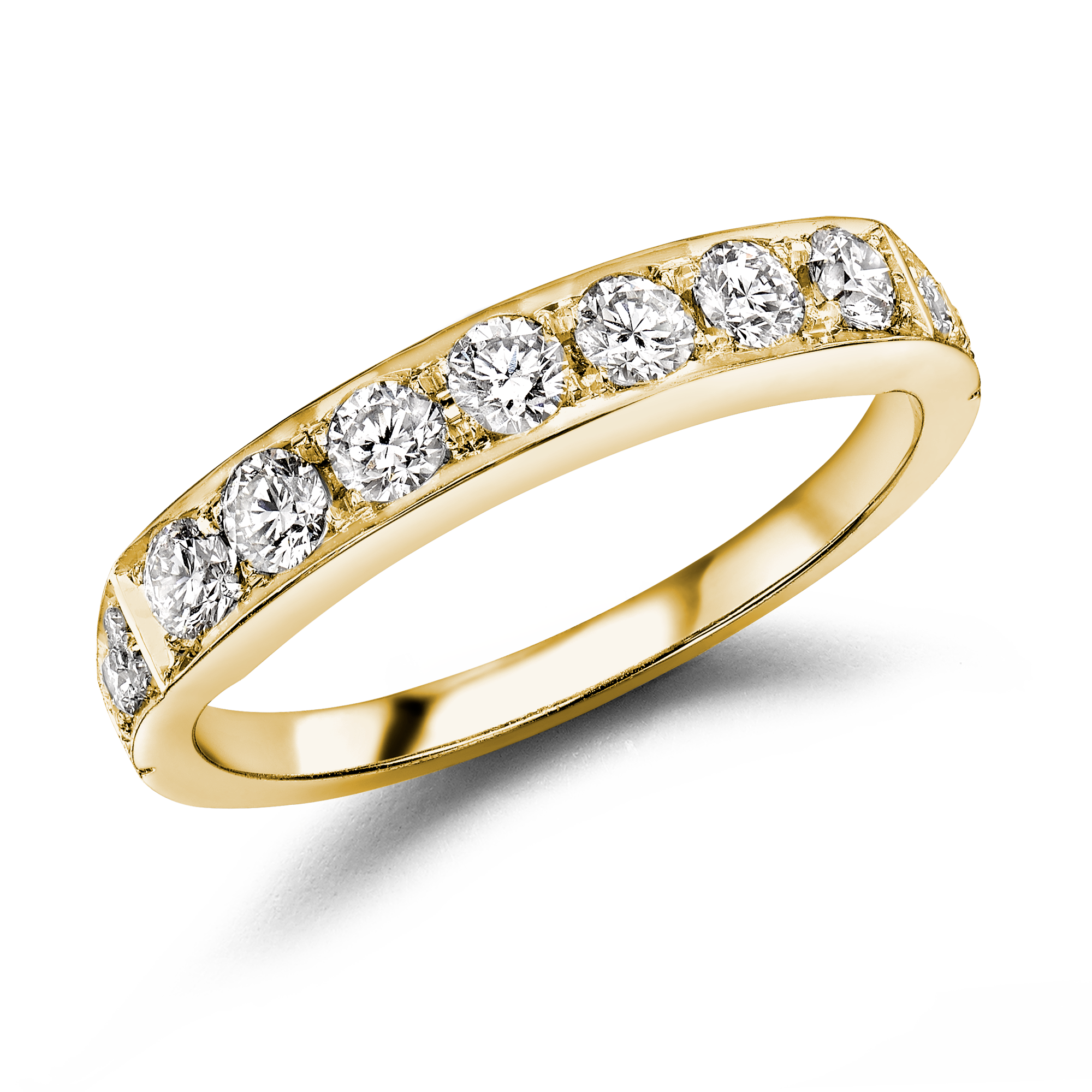 Antrobus 0.52ct Diamond Half Eternity Ring Brilliant Cut, Grain Set_1