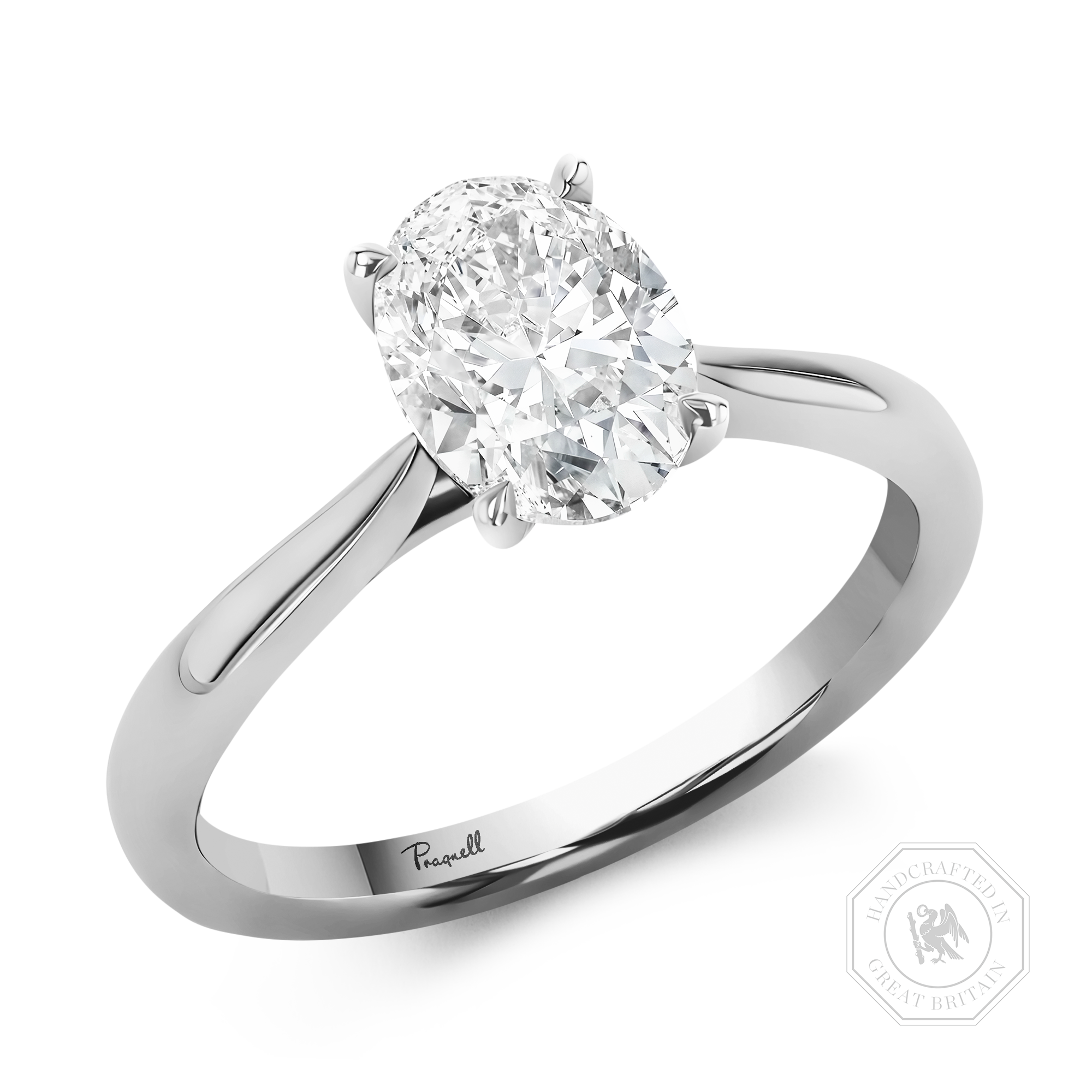 Gaia 1.50ct Oval Cut Diamond Ring Oval Cut, Claw Set_1