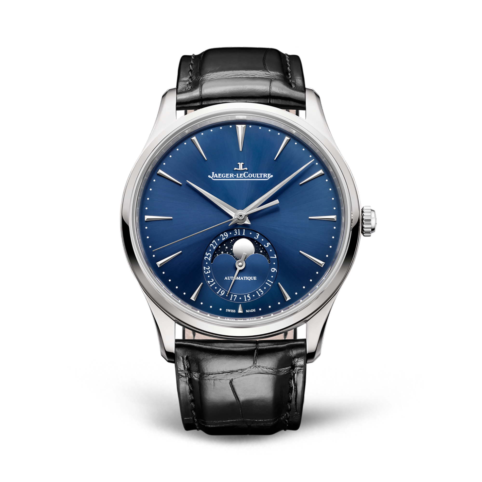 Jaeger-LeCoultre Master Ultra Thin Moon 39 39mm, Blue Dial, Baton Numerals_1
