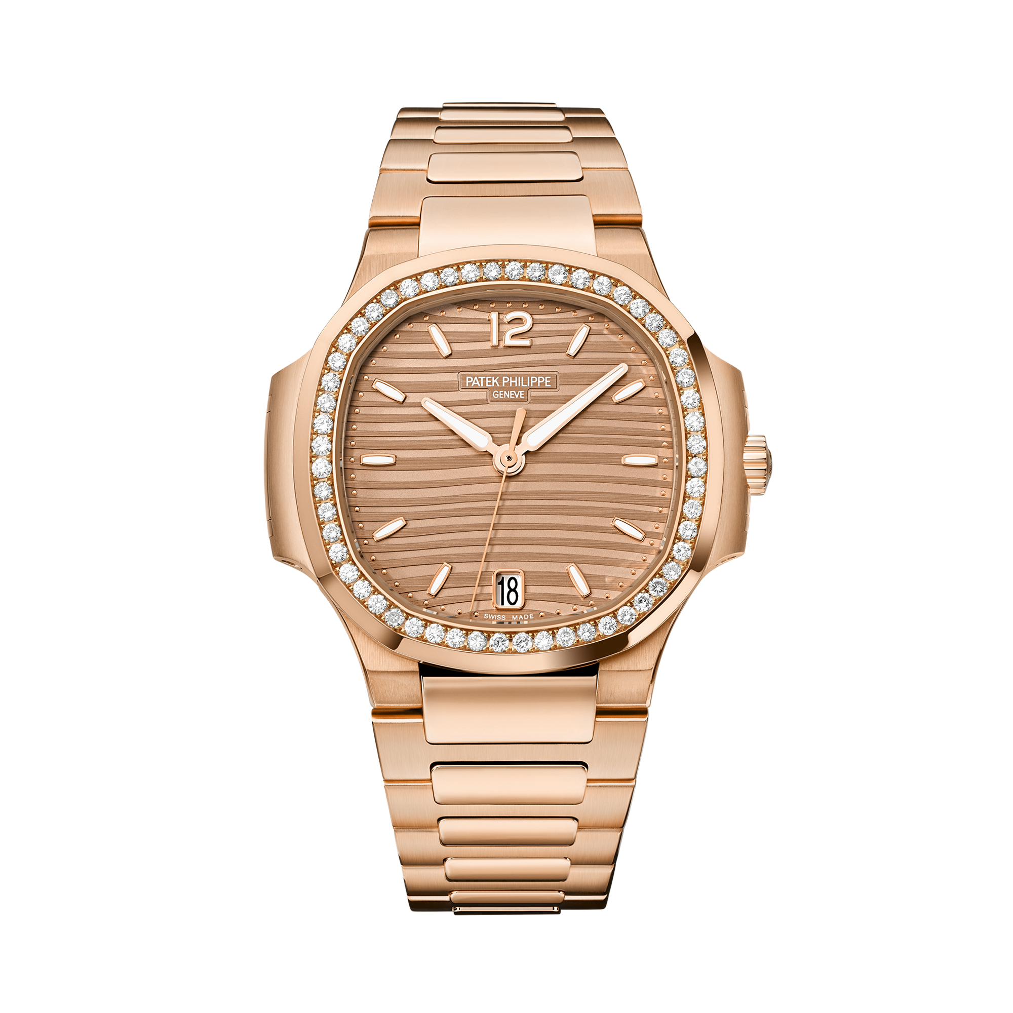 Patek Philippe Nautilus 35.2mm, Gold Dial, Baton Numerals_1