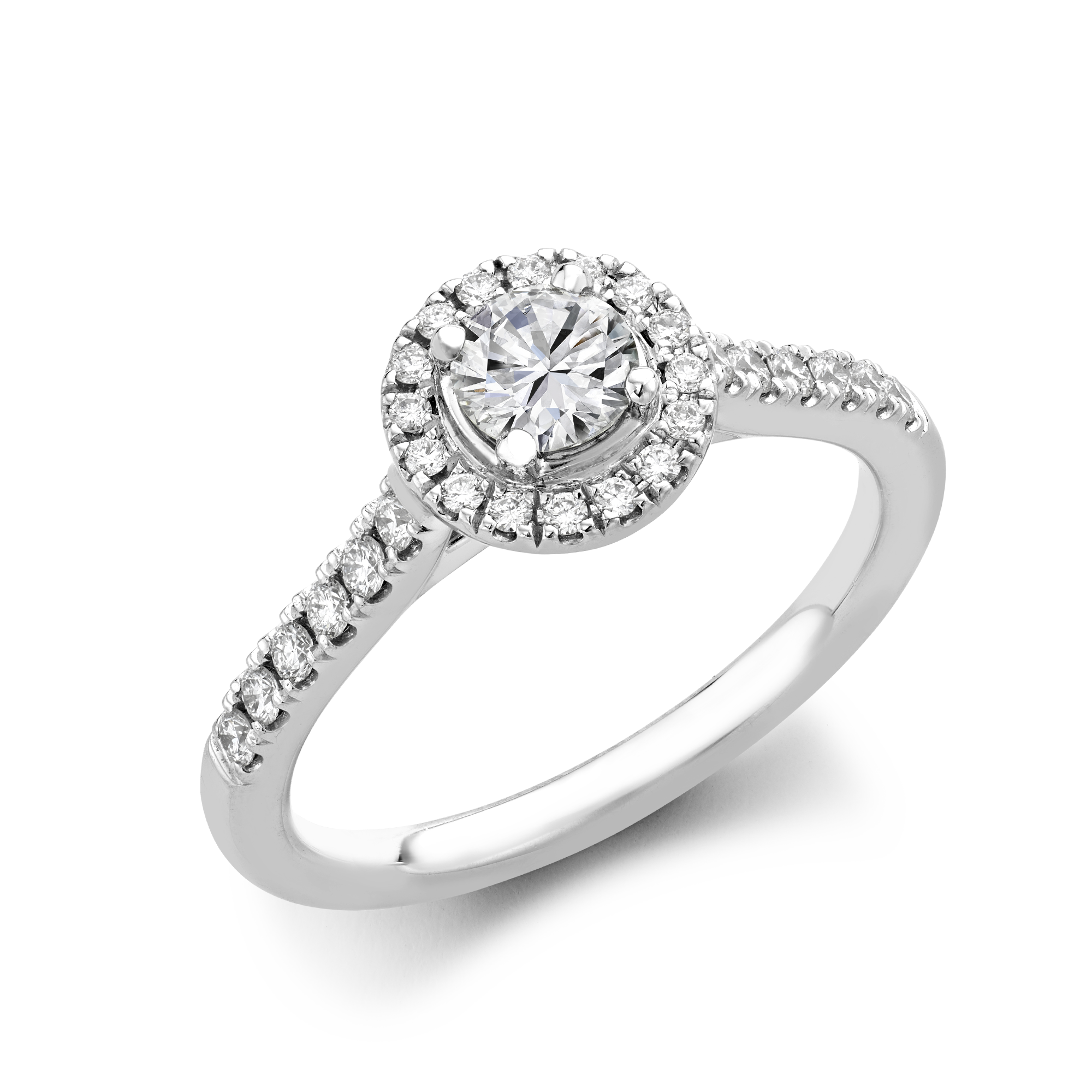 0.33ct Diamond Cluster Ring Brilliant cut, Claw set_1