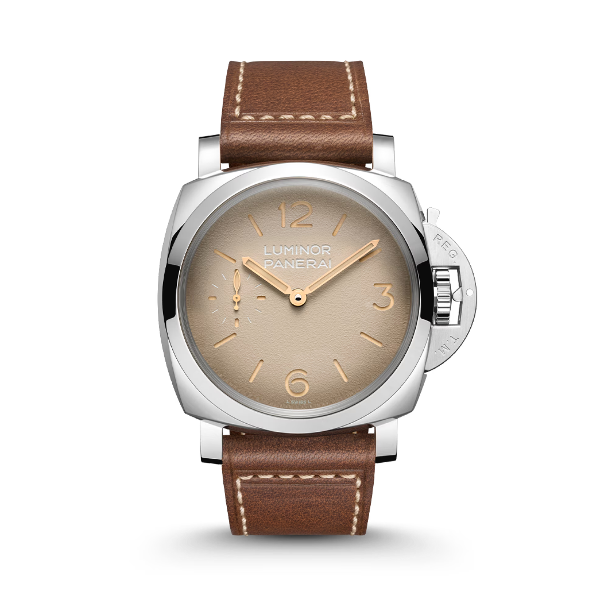 Panerai Luminor 47mm, Beige Dial, Arabic/Baton Numerals_1