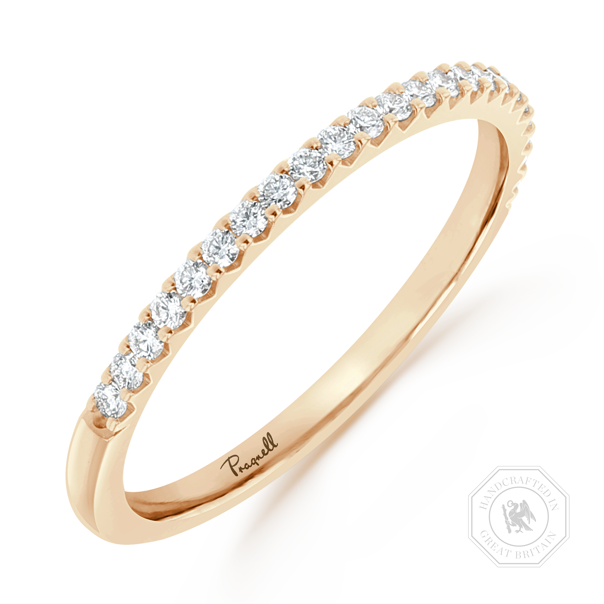 Brilliant Cut Diamond Half Eternity Ring Brilliant Cut, Half Eternity, Claw Set_1