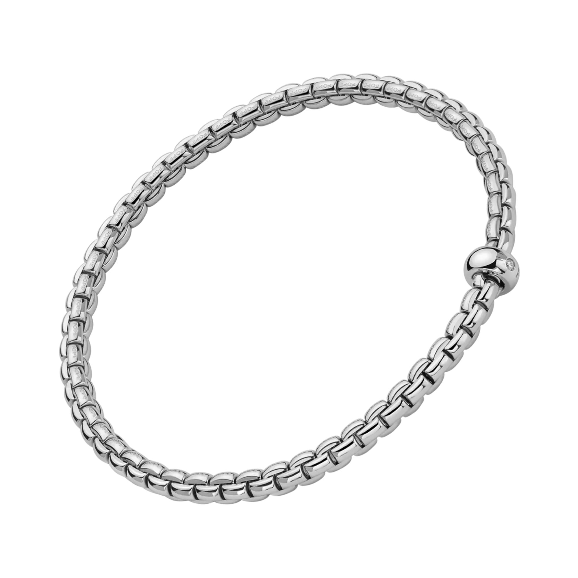 FOPE Eka Flex'it 0.01ct Diamond Bracelet Brilliant Cut, Rubover Set_1