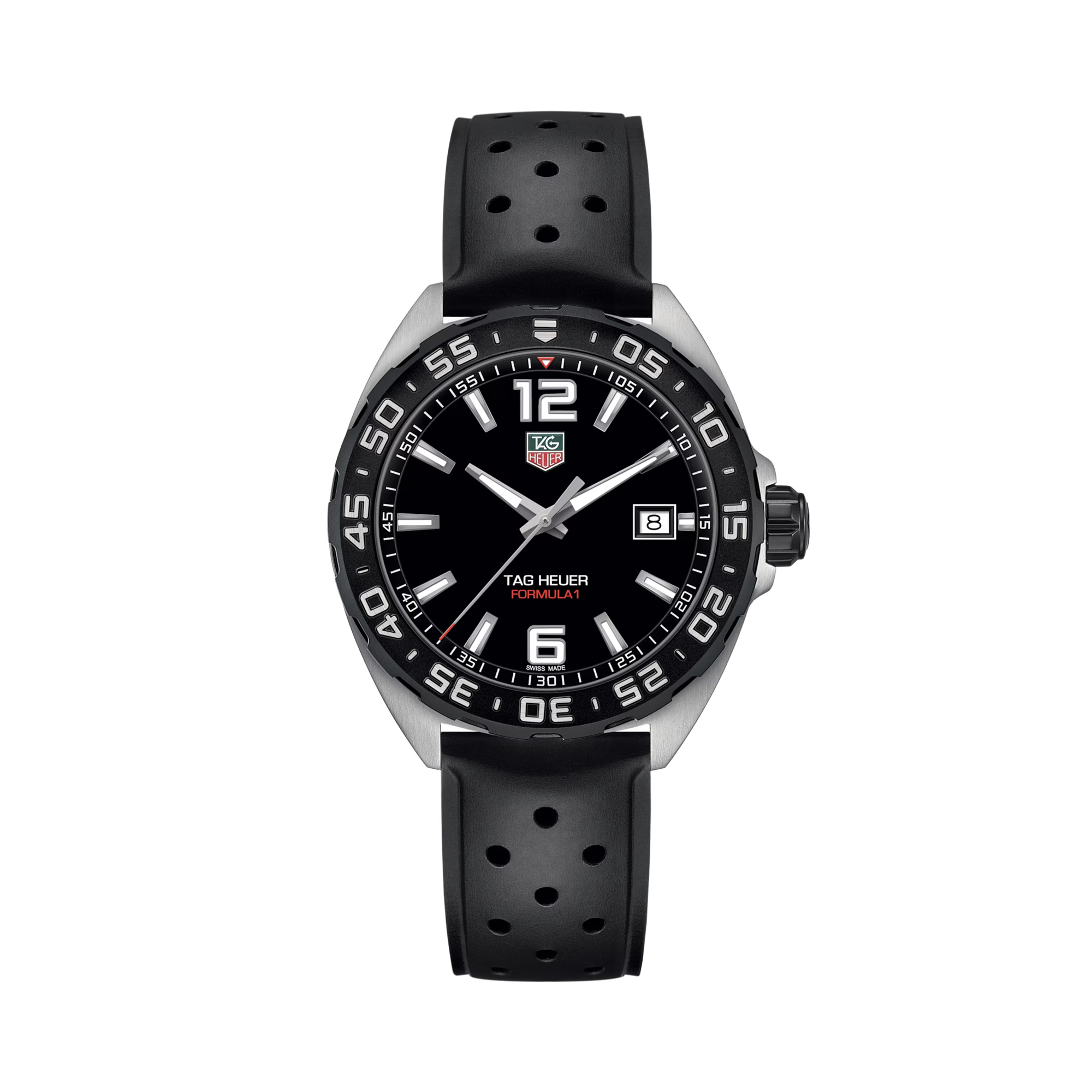 TAG Heuer Formula 1 Date 41mm, Black Dial, Baton/Arabic Numerals_1