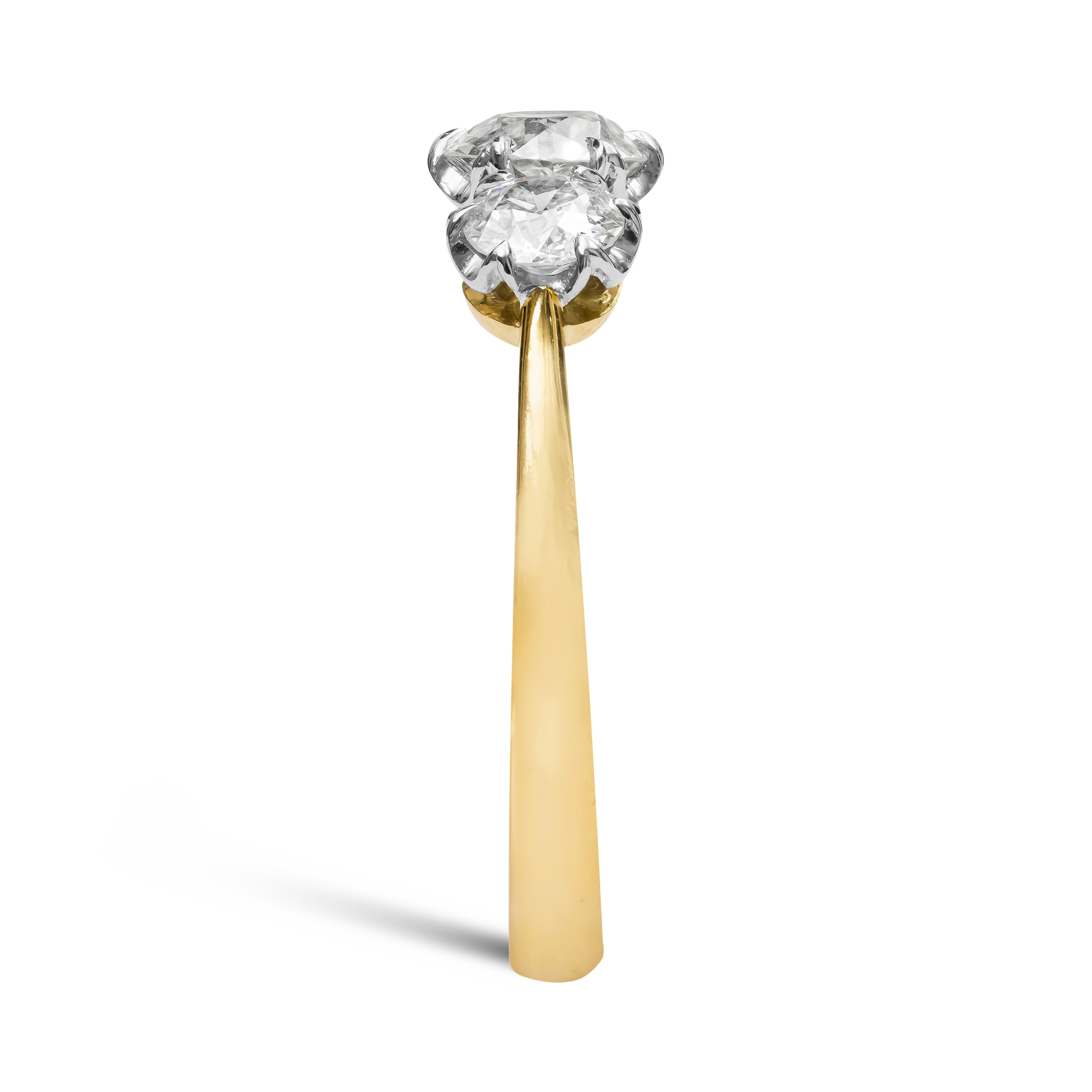 Coronet Brilliant Cut 1.02ct Diamond Three Stone Ring Brilliant cut, Claw set_4