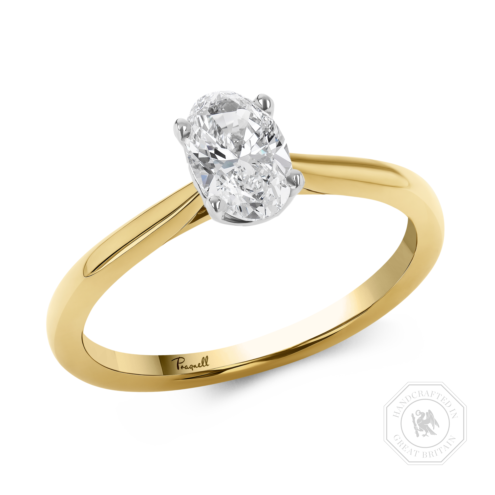 Gaia 0.70ct Oval Cut Diamond Ring Oval Cut, Claw Set_1
