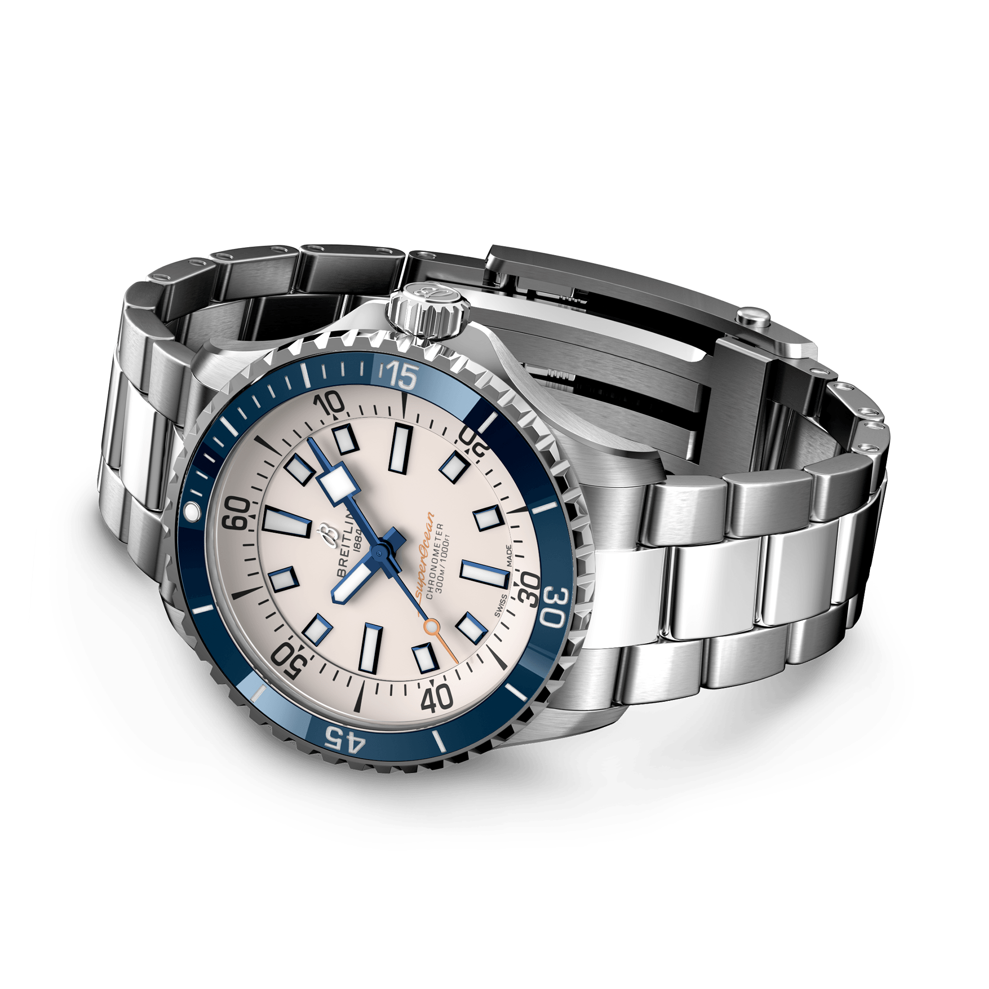 Breitling Superocean Automatic 44 42mm, White Dial, Arabic & Baton Numerals_4