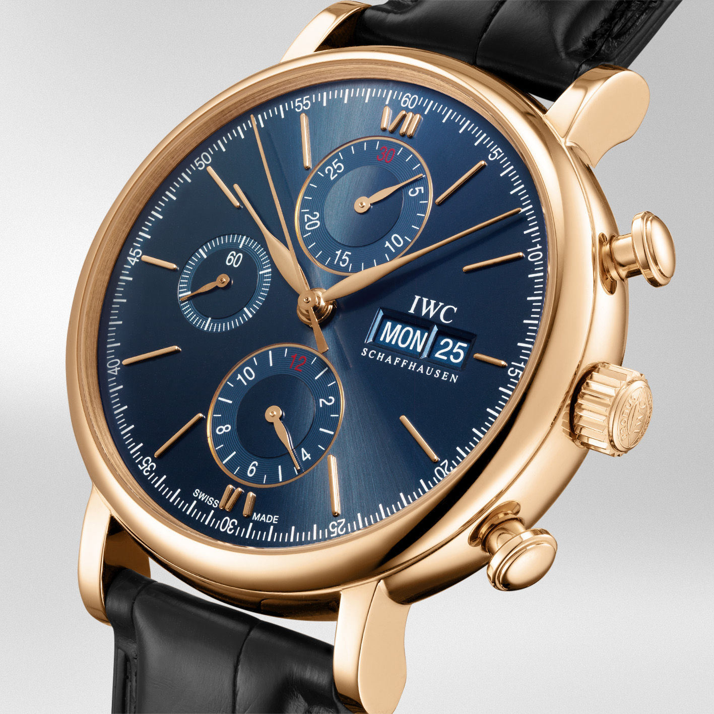 IWC Portofino Chronograph 40mm, Blue Dial, Baton Numerals_2