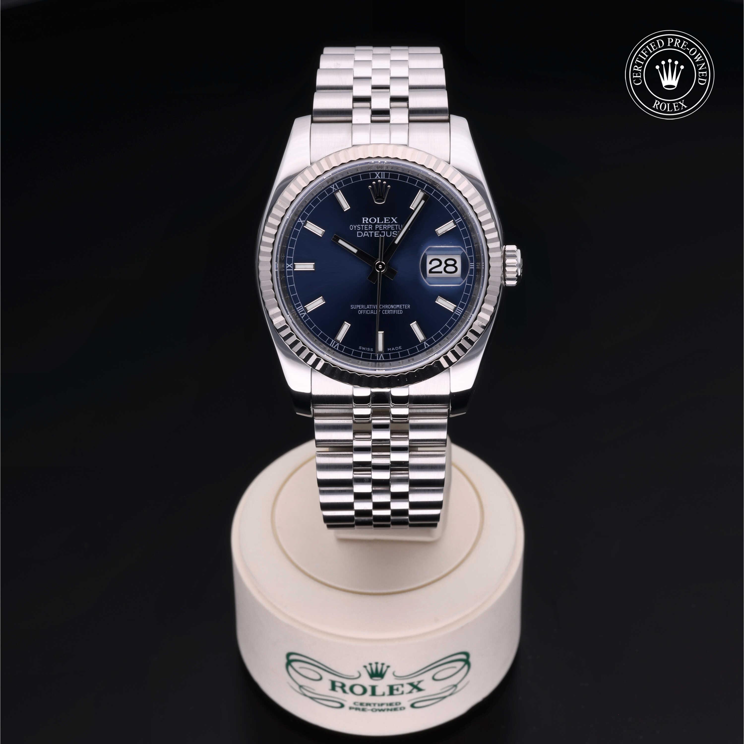 Rolex Datejust 36 2008, 36mm, Oystersteel and White Gold
