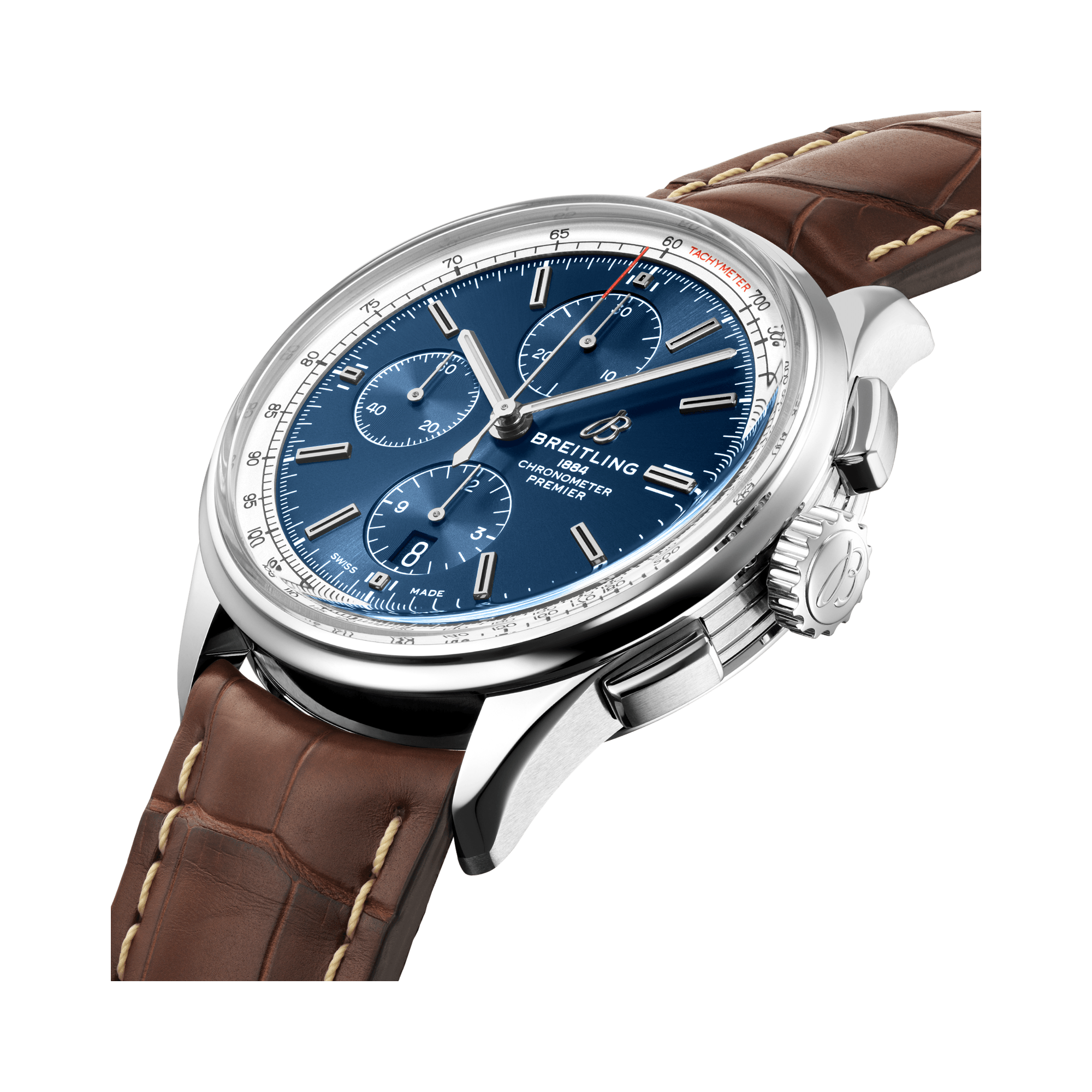 Breitling Premier Chronograph 42 42mm, Blue Dial, Baton Numerals_3