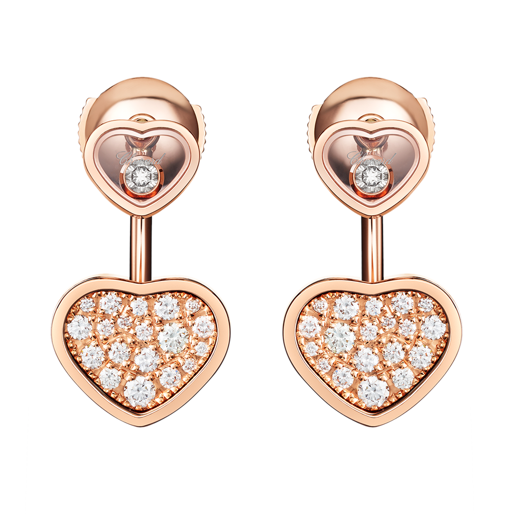 Chopard Happy Hearts Drop Earrings Brilliant Cut, Pave Set_1