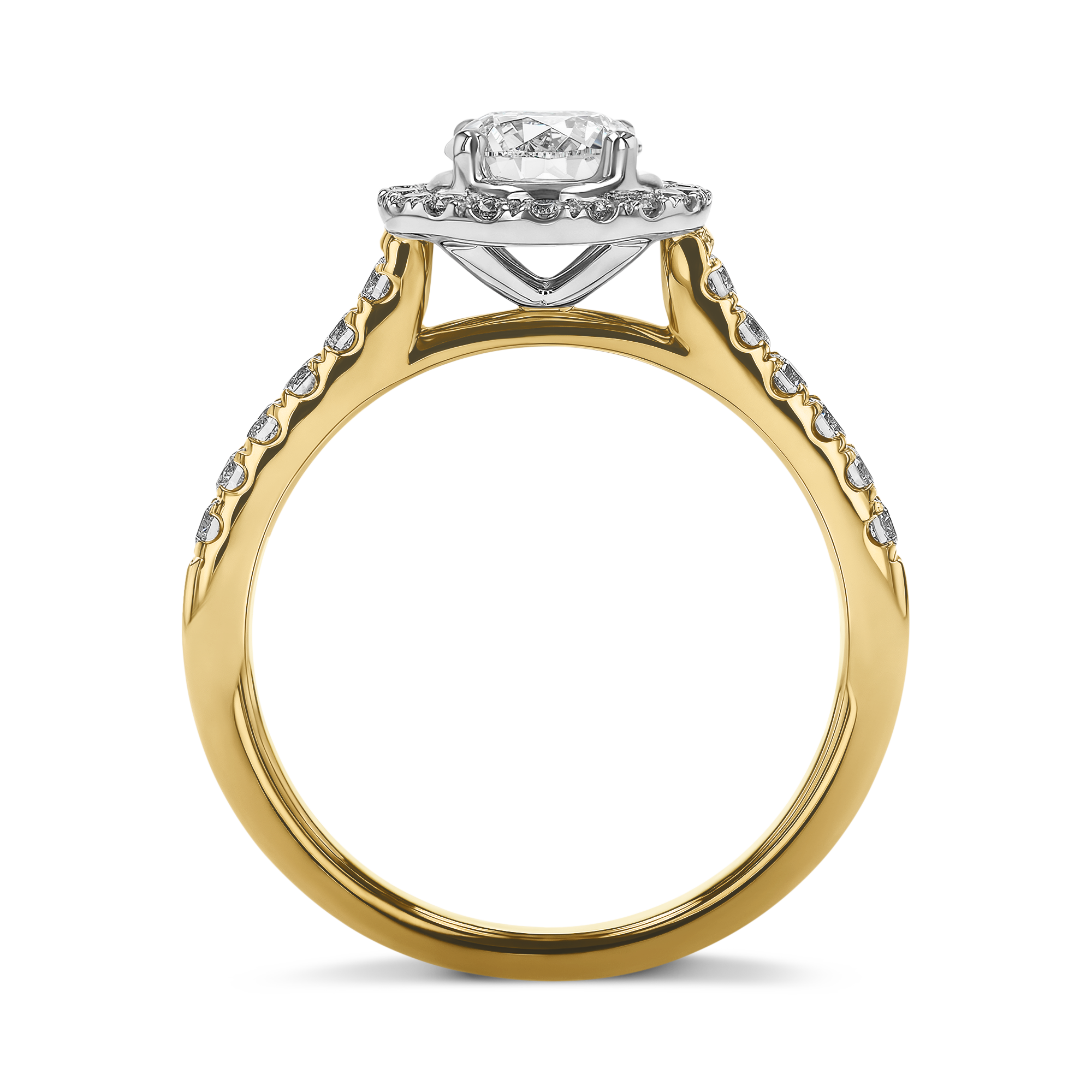 Celestial 0.70ct Brilliant Cut Diamond Cluster Ring Brilliant cut, Claw set_3
