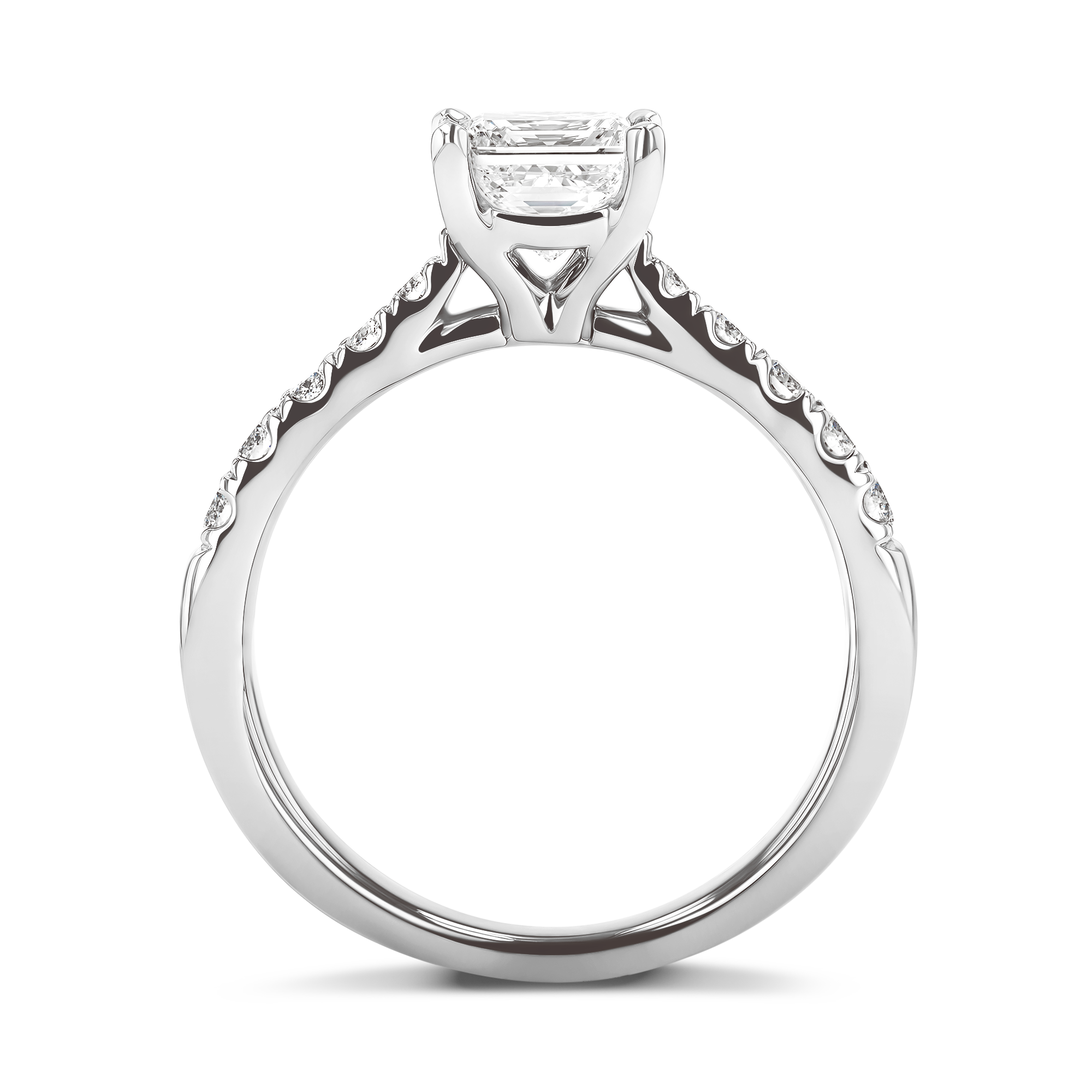 Celestial 1.00ct Diamond Solitaire Ring Princess Cut, Claw Set_3