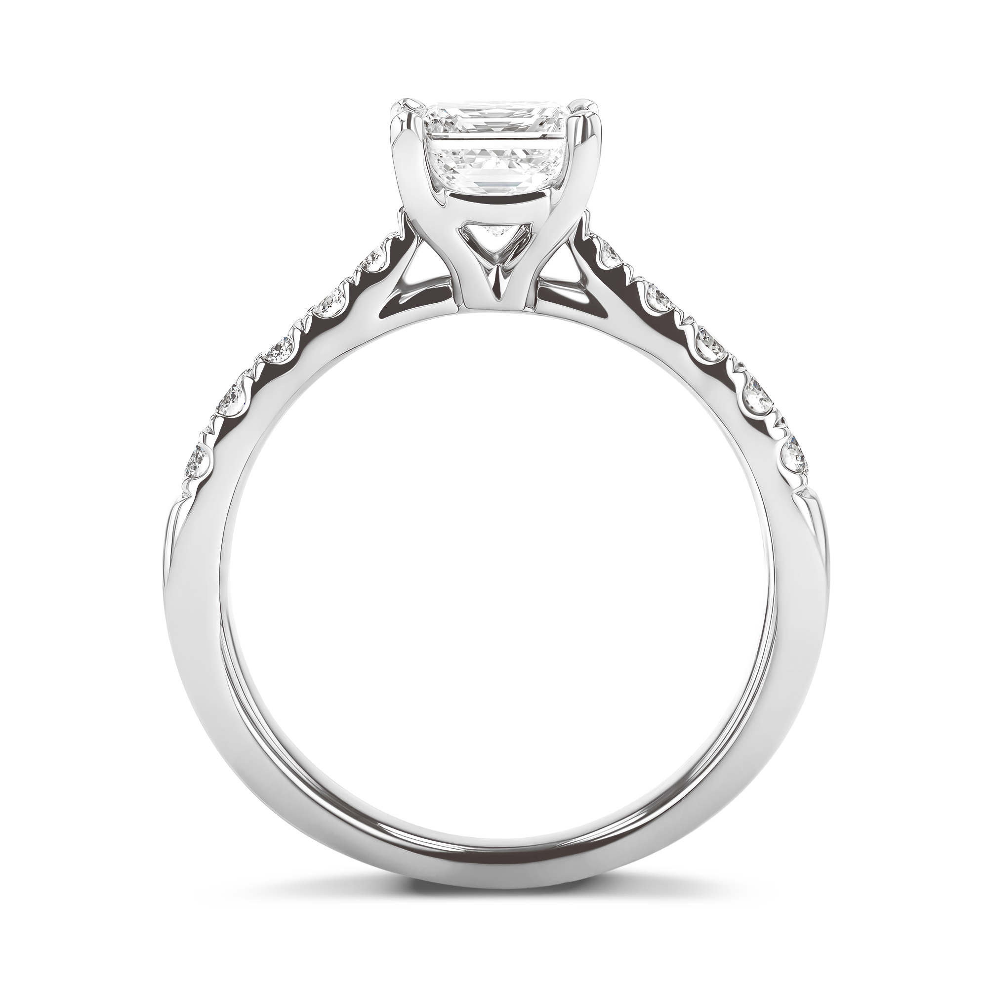 Celestial 1.00ct Diamond Solitaire Ring Princess Cut, Claw Set_3