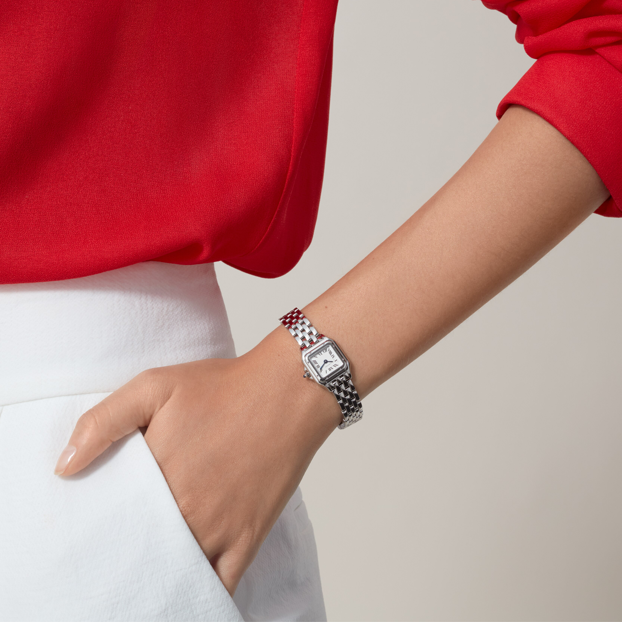 Cartier Panthère de Cartier Mini, Silver Dial, Roman Numerals_10