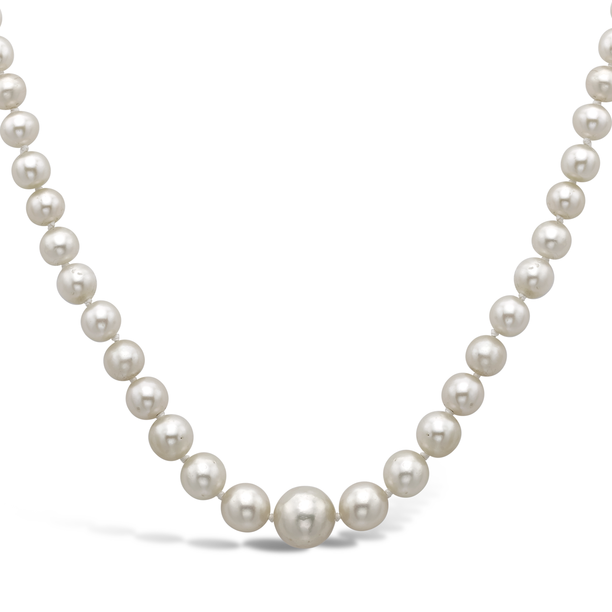 Art Deco Inspired Natural Pearl Necklace _2