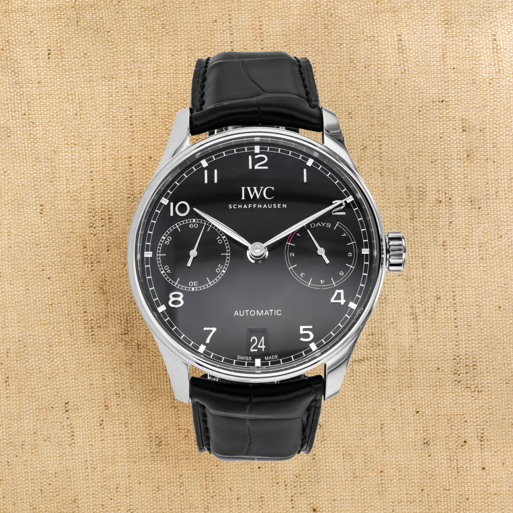 Pre-Owned IWC Portugieser Automatic 42.3mm, Black Dial, Arabic Numerals_1