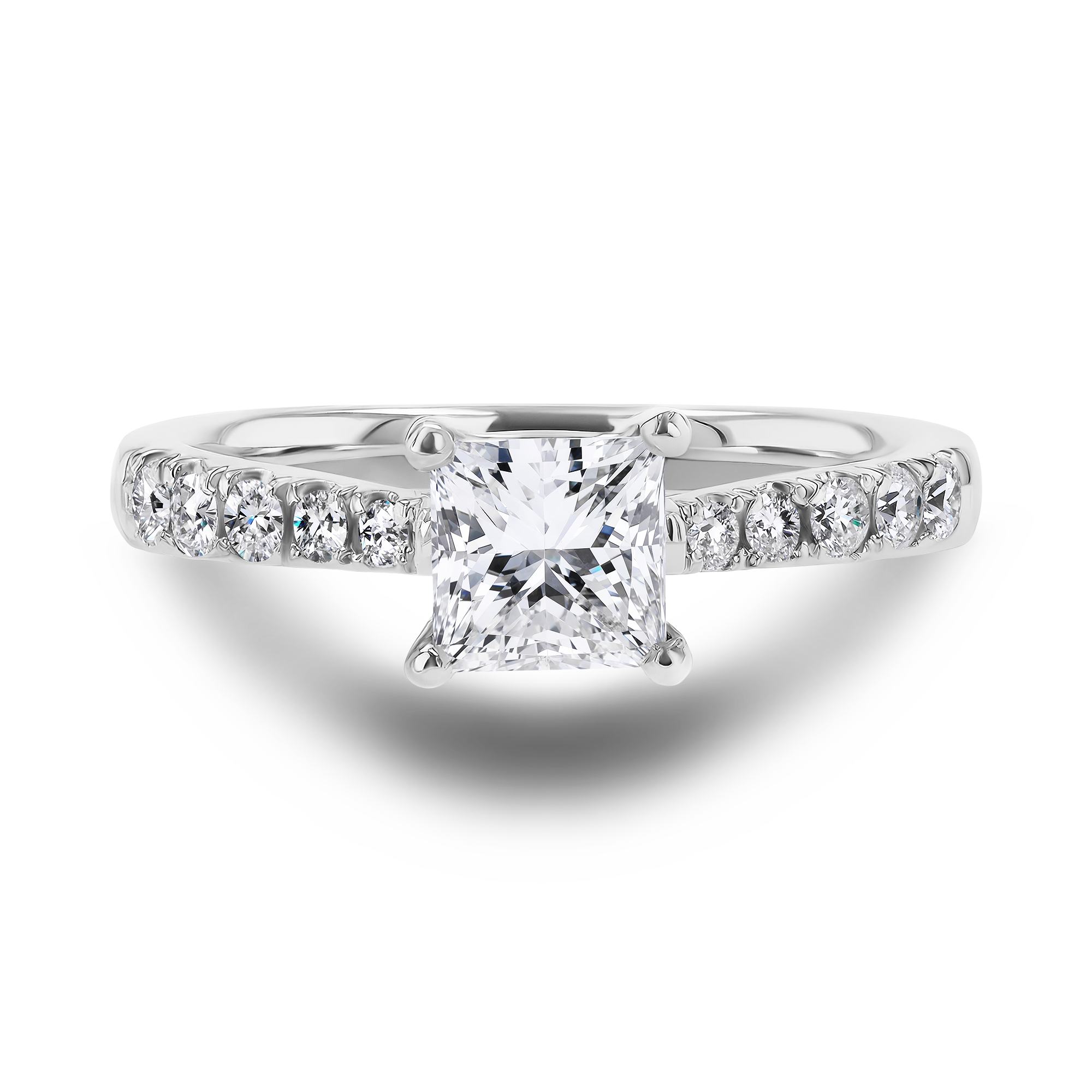 Celestial 0.90ct Princess Cut Diamond Ring Princess Cut, Claw Set_2