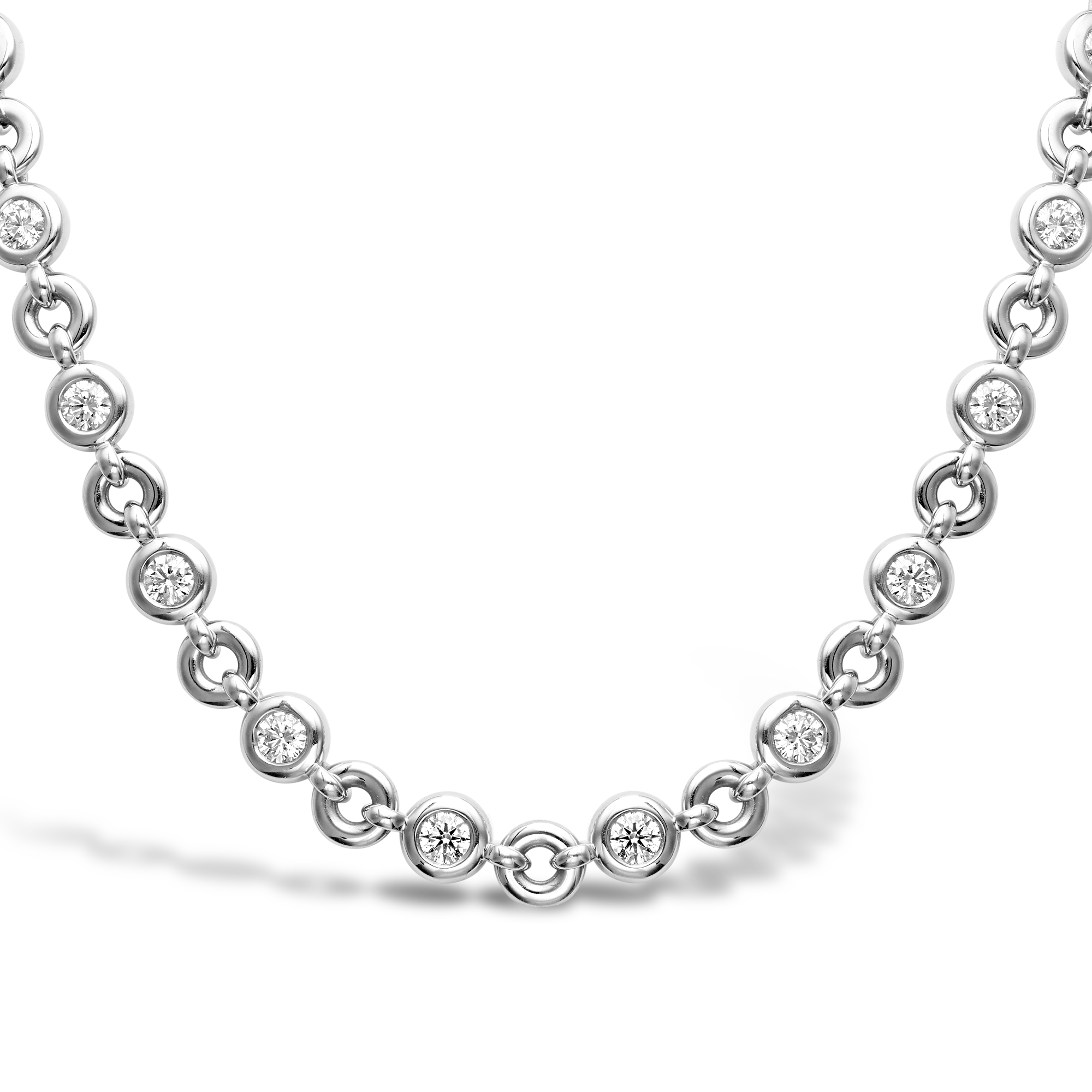 RockChain Twenty Stone Diamond Necklace Brilliant Cut, Rubover Set_2