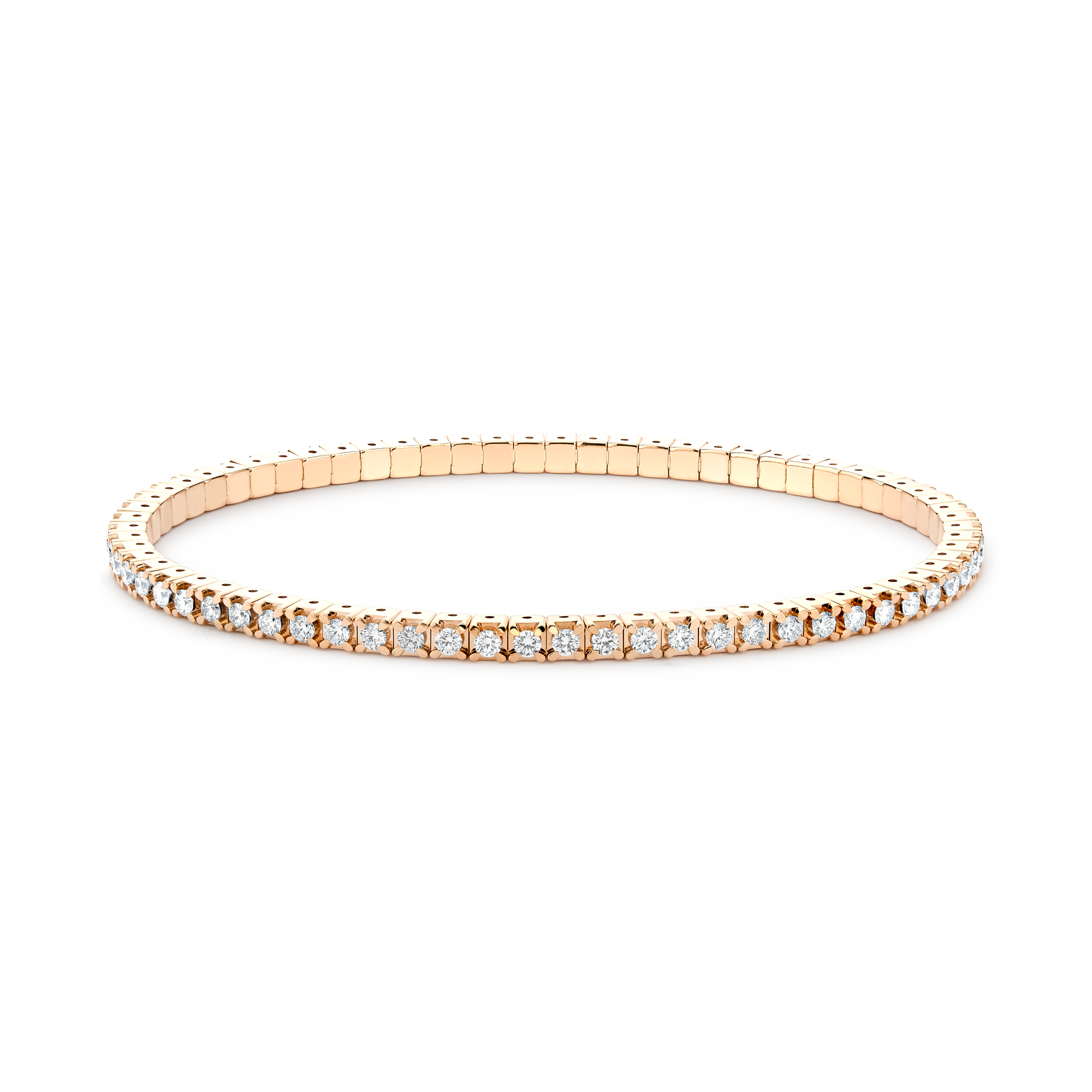 Expandable Diamond Bangle Brilliant Cut, Four Claw Set_1