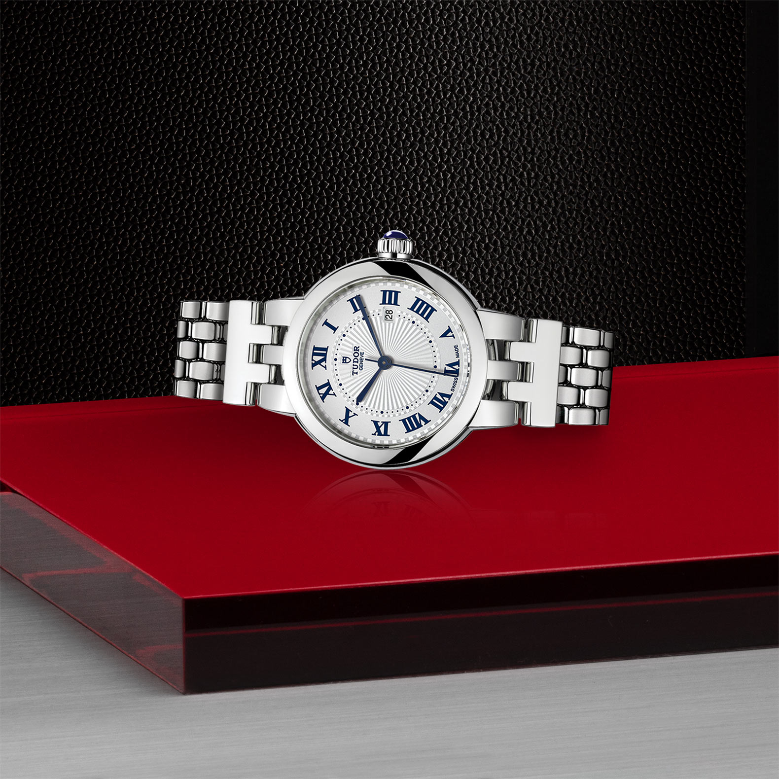 Tudor Clair De Rose 30mm. White Dial. Roman Numerals_2