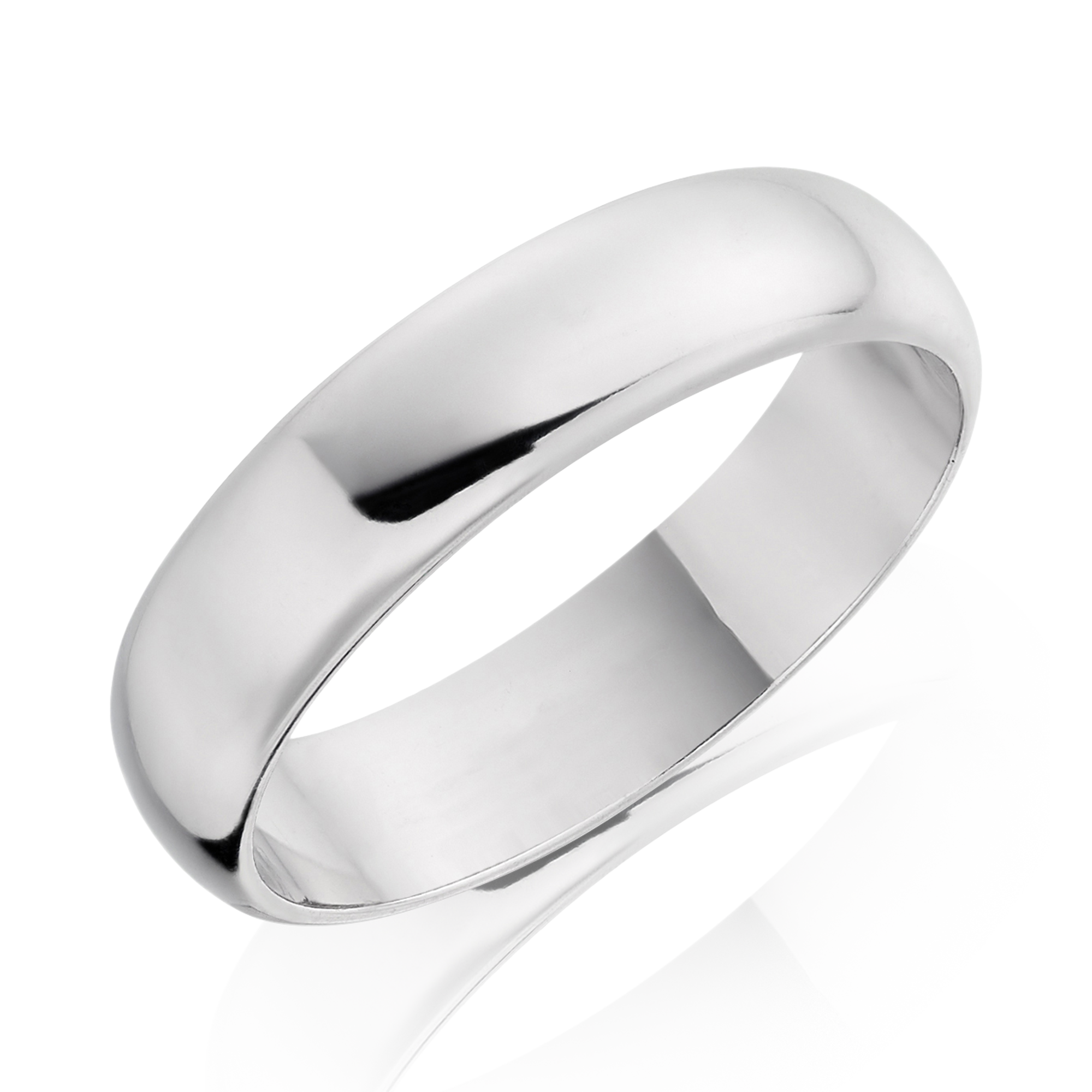 5mm D-Shape Wedding Ring _1