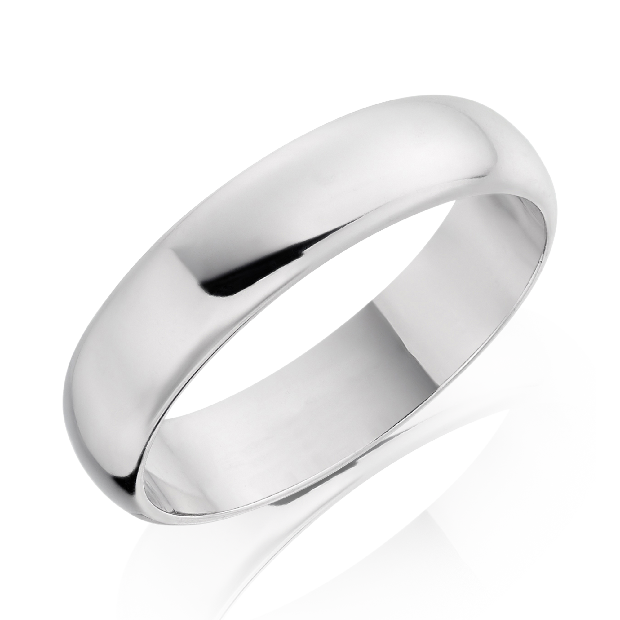 5mm D-Shape Wedding Ring _1