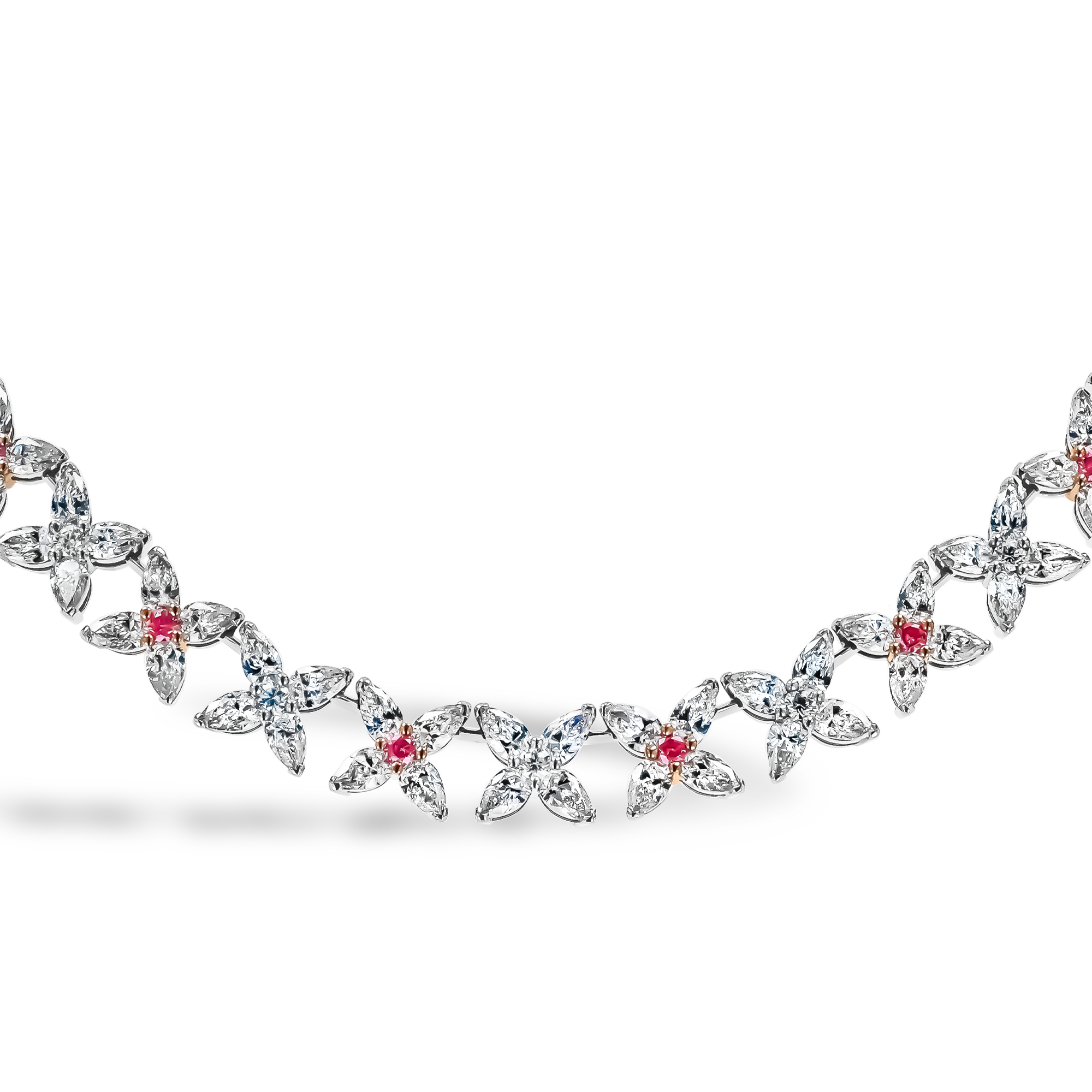 Masterpiece 24.97ct Fancy Pink Pearshape Diamond Necklace Pearshape, Claw Set_2