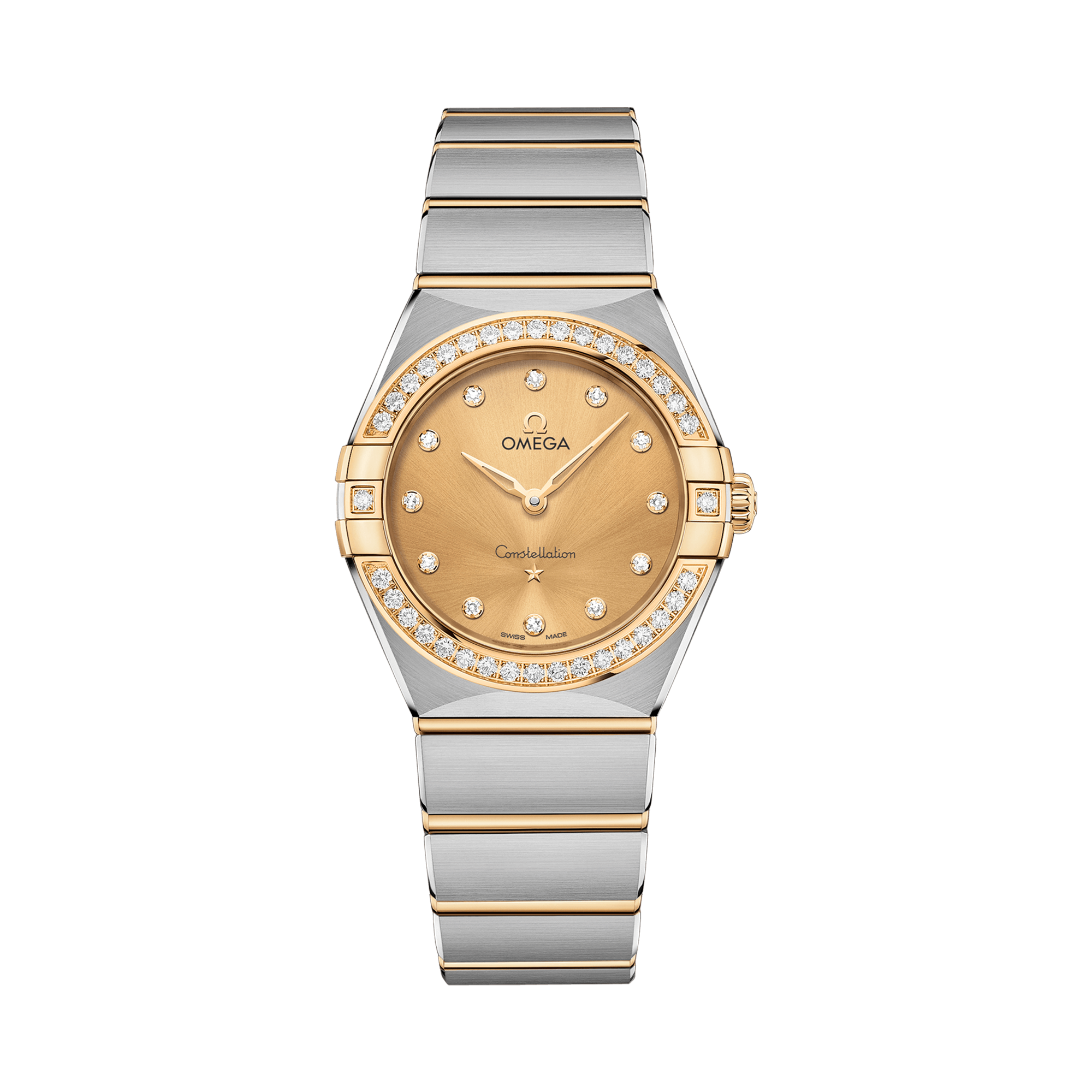 OMEGA Constellation 28mm, Champagne Dial, Diamond Numerals_1