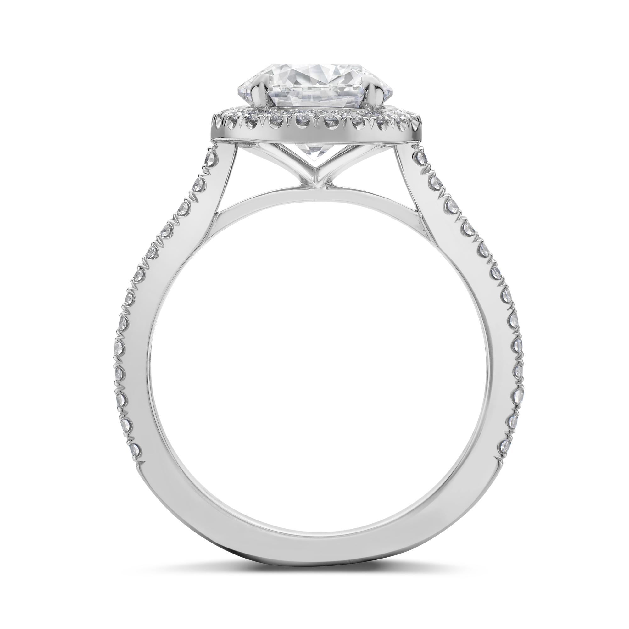 Celestial Brilliant Cut 2.08ct Type IIA Diamond Cluster Ring Brilliant cut, Claw set_3
