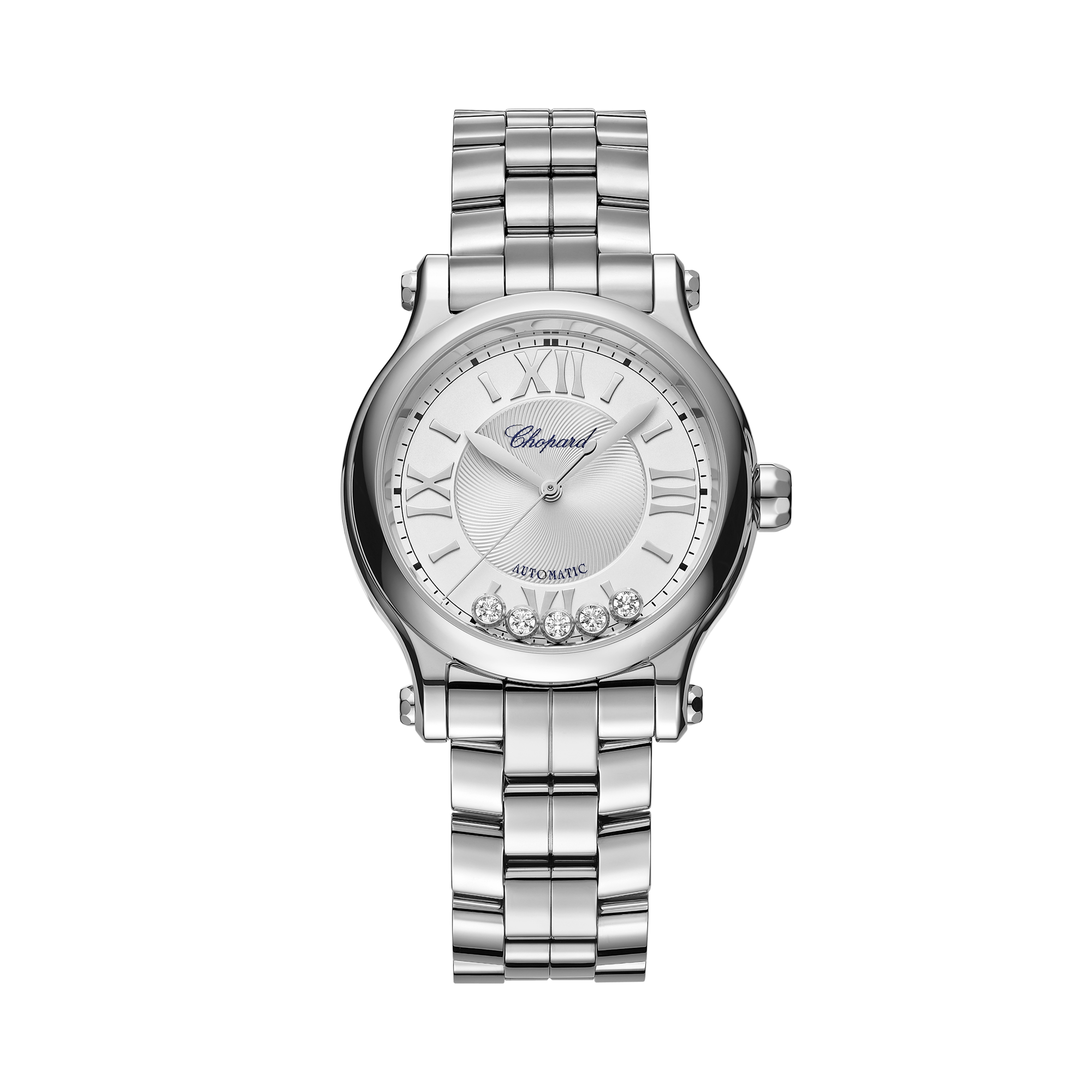 Chopard Happy Sport 33 33mm, Silver Dial, Baton/Roman Numerals_1