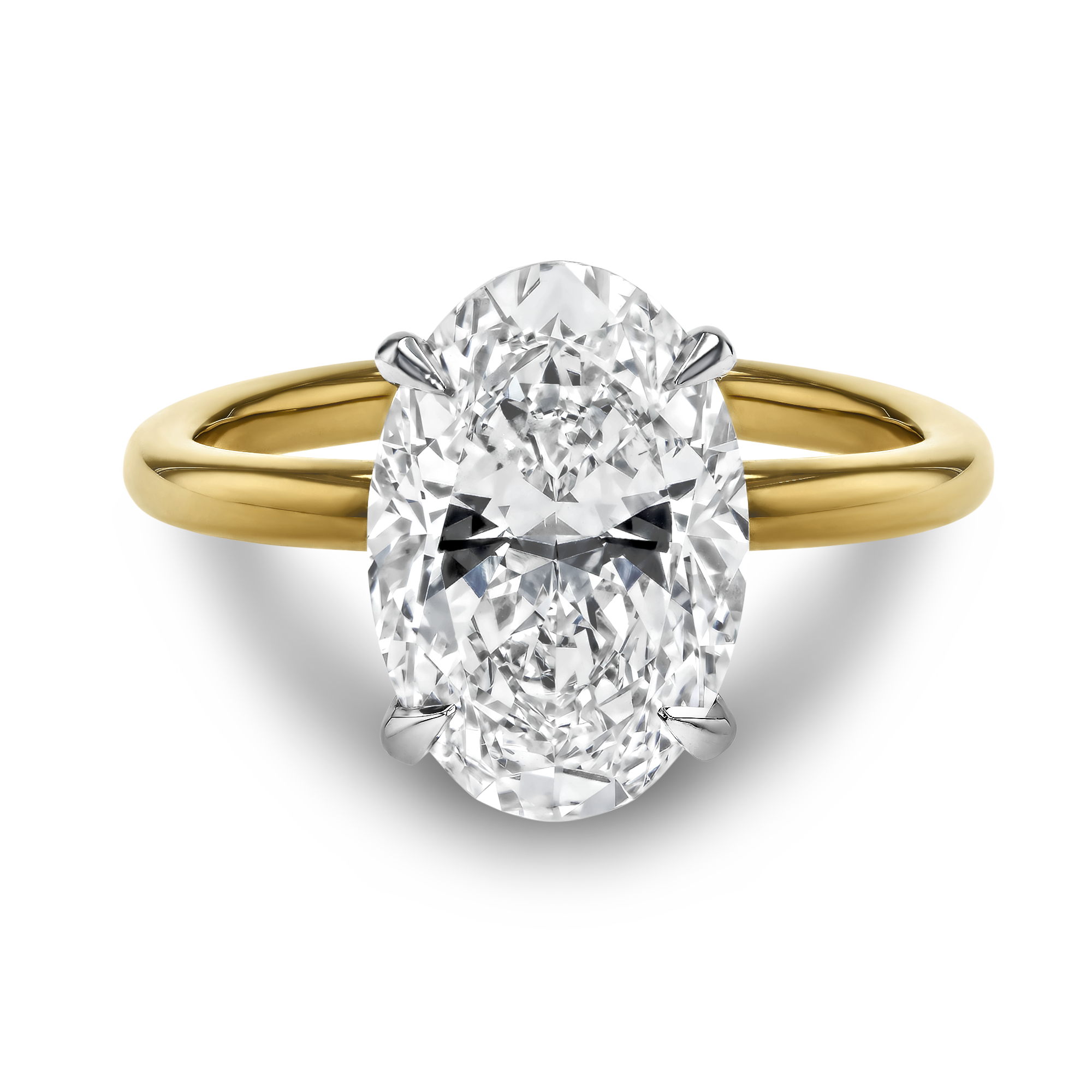 Oval Cut Diamond Ring Four claw set Oval cut_2