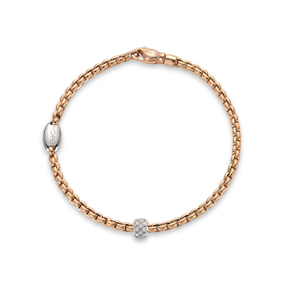 Fope Eka Tiny Diamond Bracelet Brilliant Cut, Grain Set_1