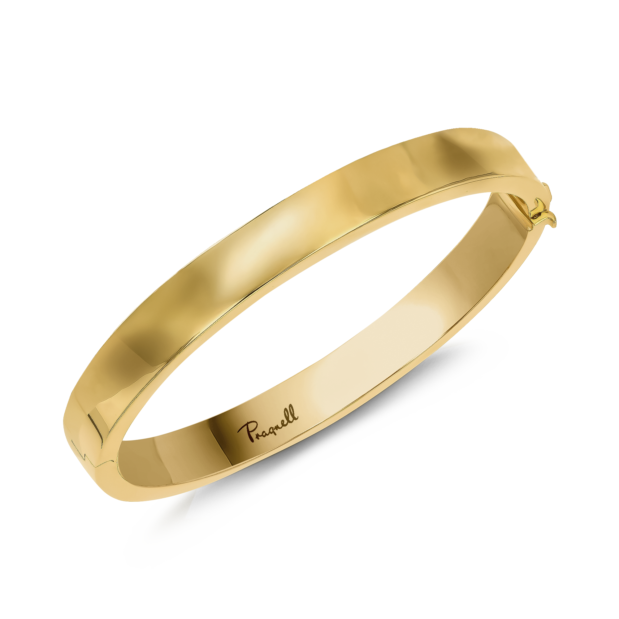 Plain Polished 8mm Square Bangle _2