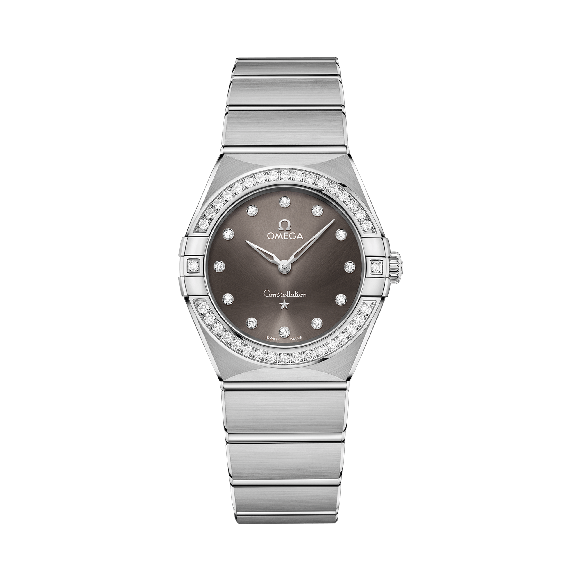 OMEGA Constellation 28mm, Grey Dial, Diamond Numerals_1