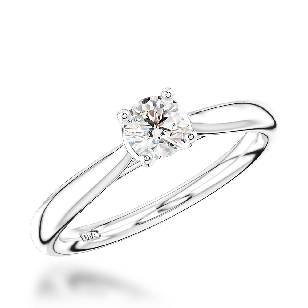 0.21CT Diamond Solitaire Ring Brilliant Cut, Solitaire, Four Claw Set_1