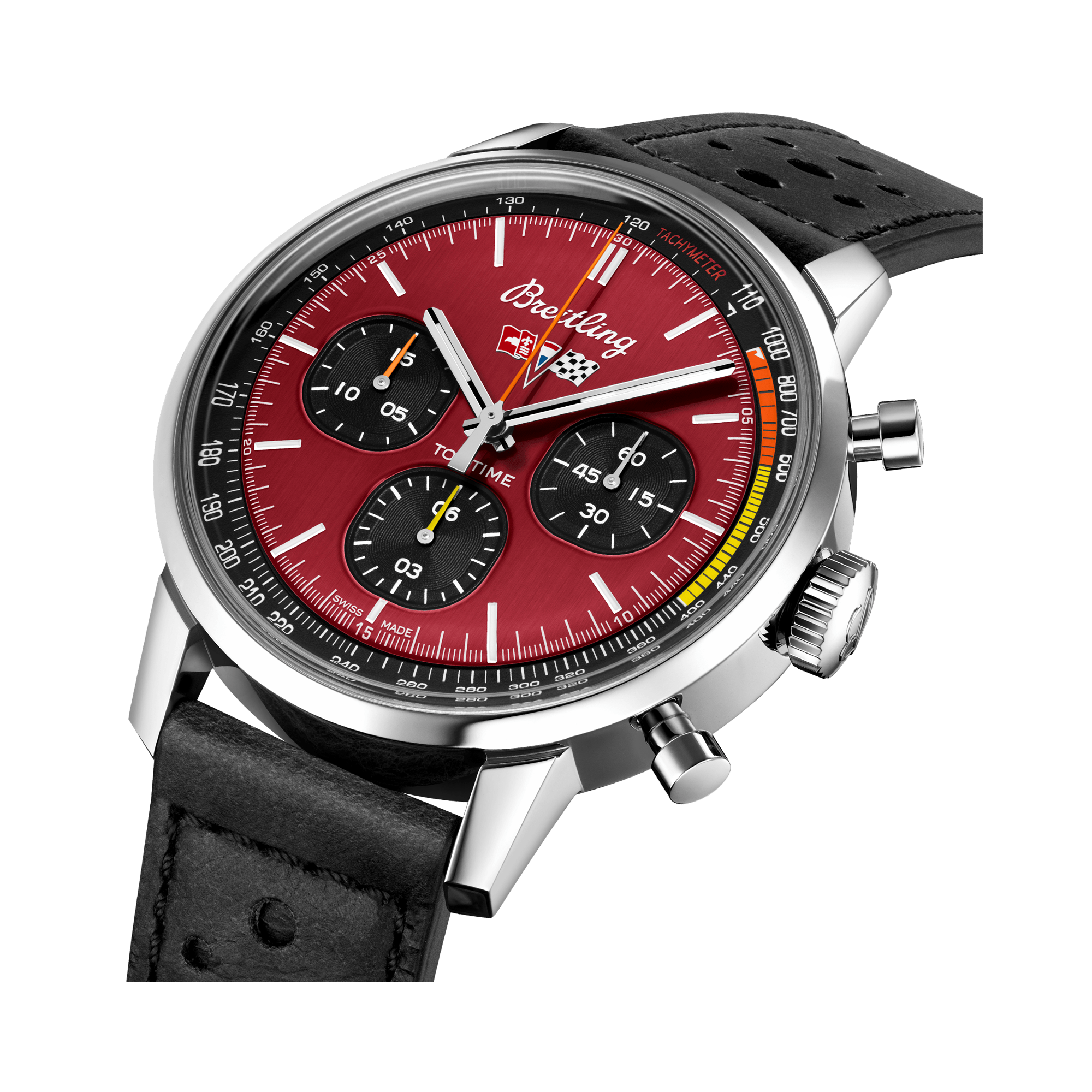 Breitling Top Time Chevrolet Corvette 42mm, Red Dial, Baton Numeral_3