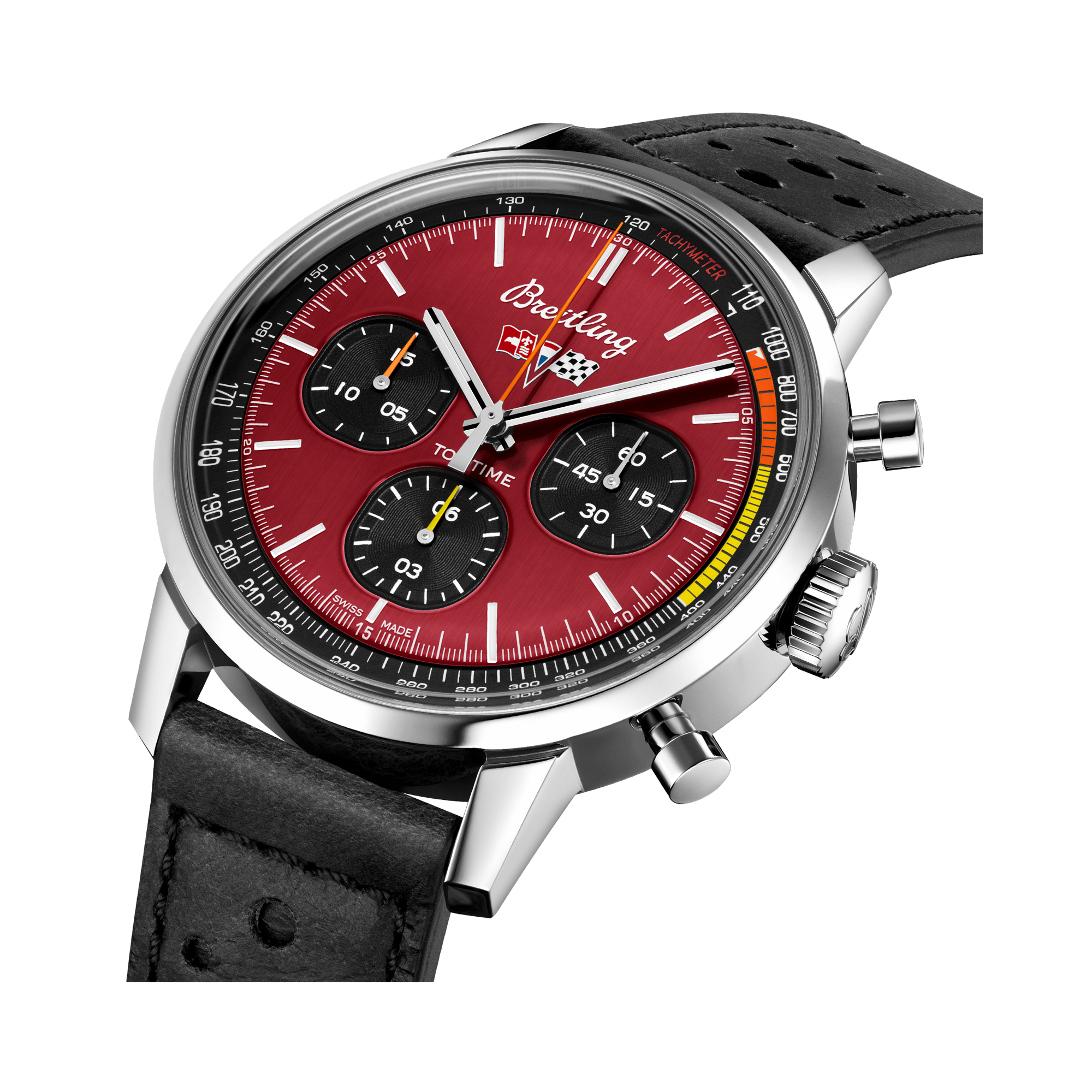 Breitling Top Time Chevrolet Corvette 42mm, Red Dial, Baton Numeral_3